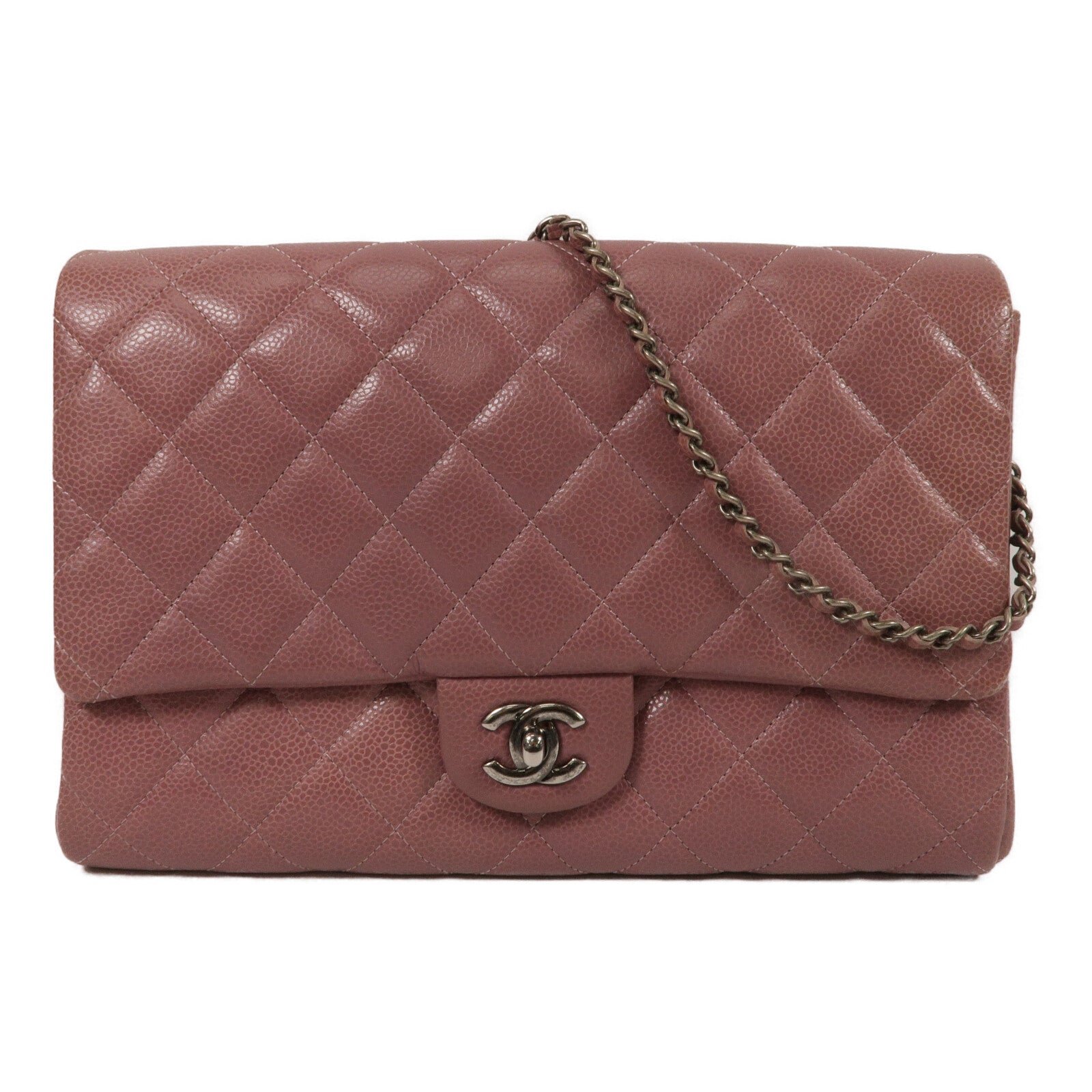 CHANEL 牛皮皮革Clutch Flap With Chain鏈帶肩背袋