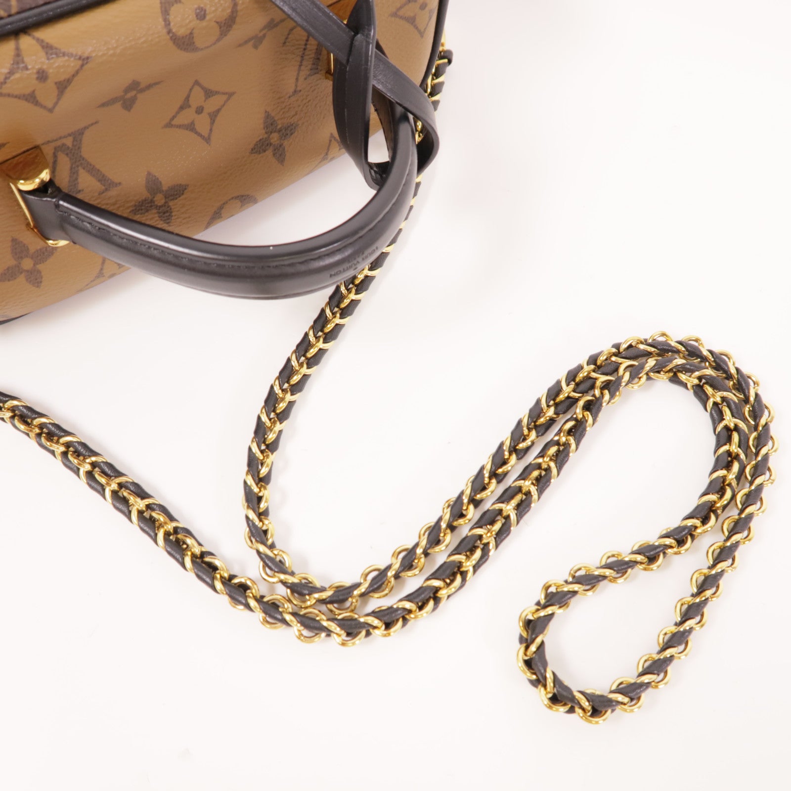 LOUIS VUITTON LV GHW Reverse Vanity PM 2 Way Shoulder Bag M45165 Monogram Brown