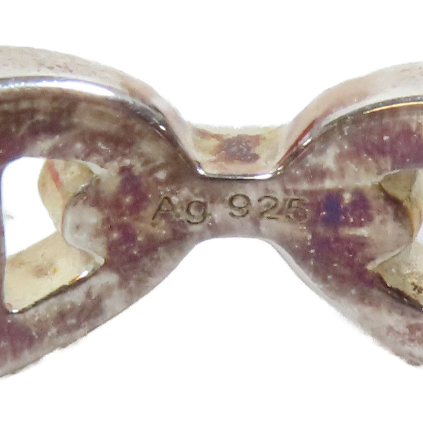 HERMES 925純銀Chaine D'Ancre Enchainee Ring戒指Hermes#54 US#6.5