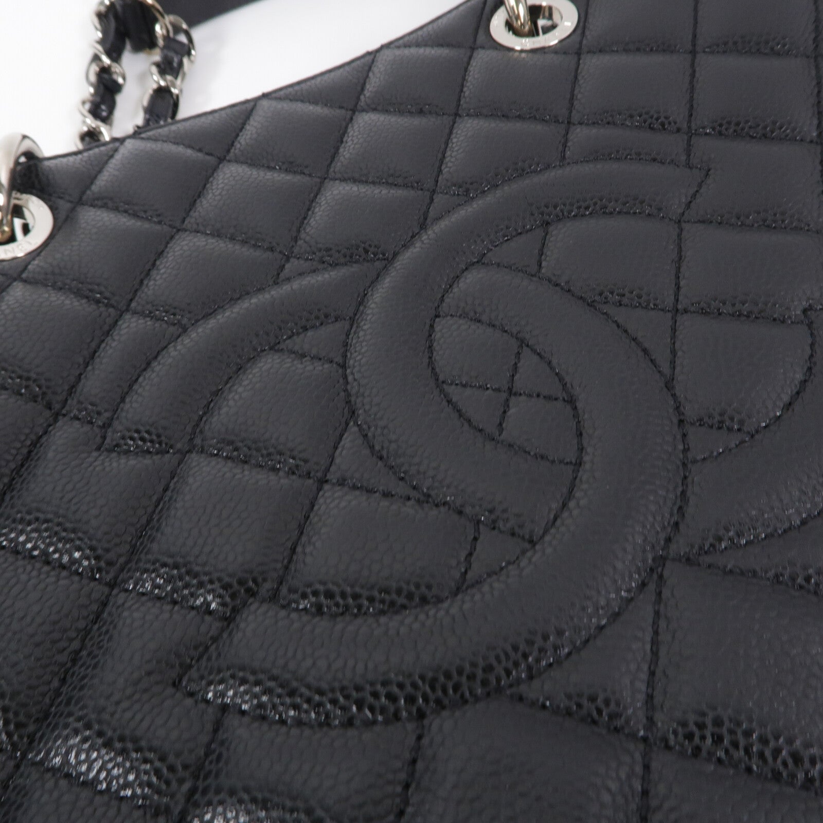 CHANEL 牛皮皮革GST鏈帶肩背袋