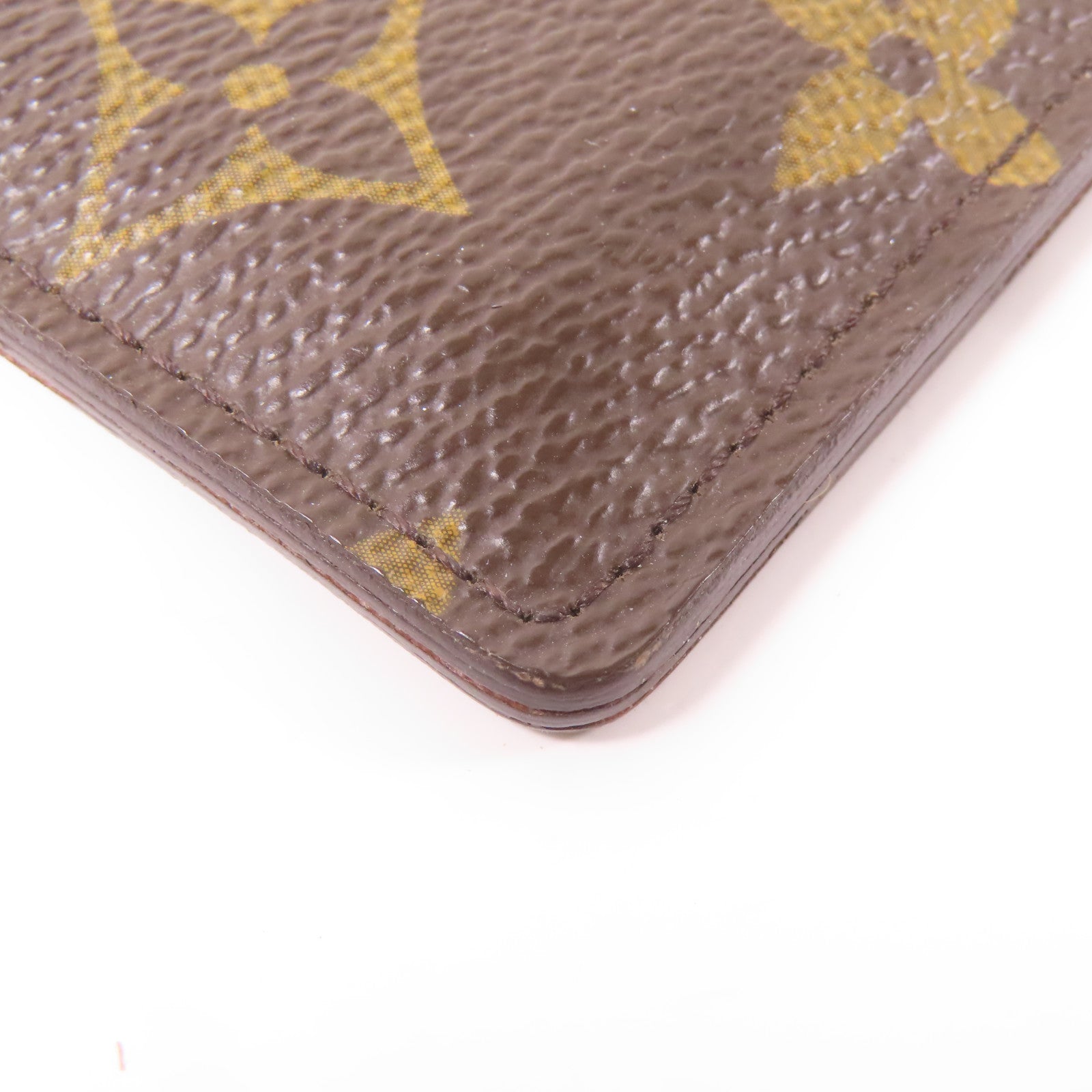 LOUIS VUITTON Monogram Card Case卡片套啡色