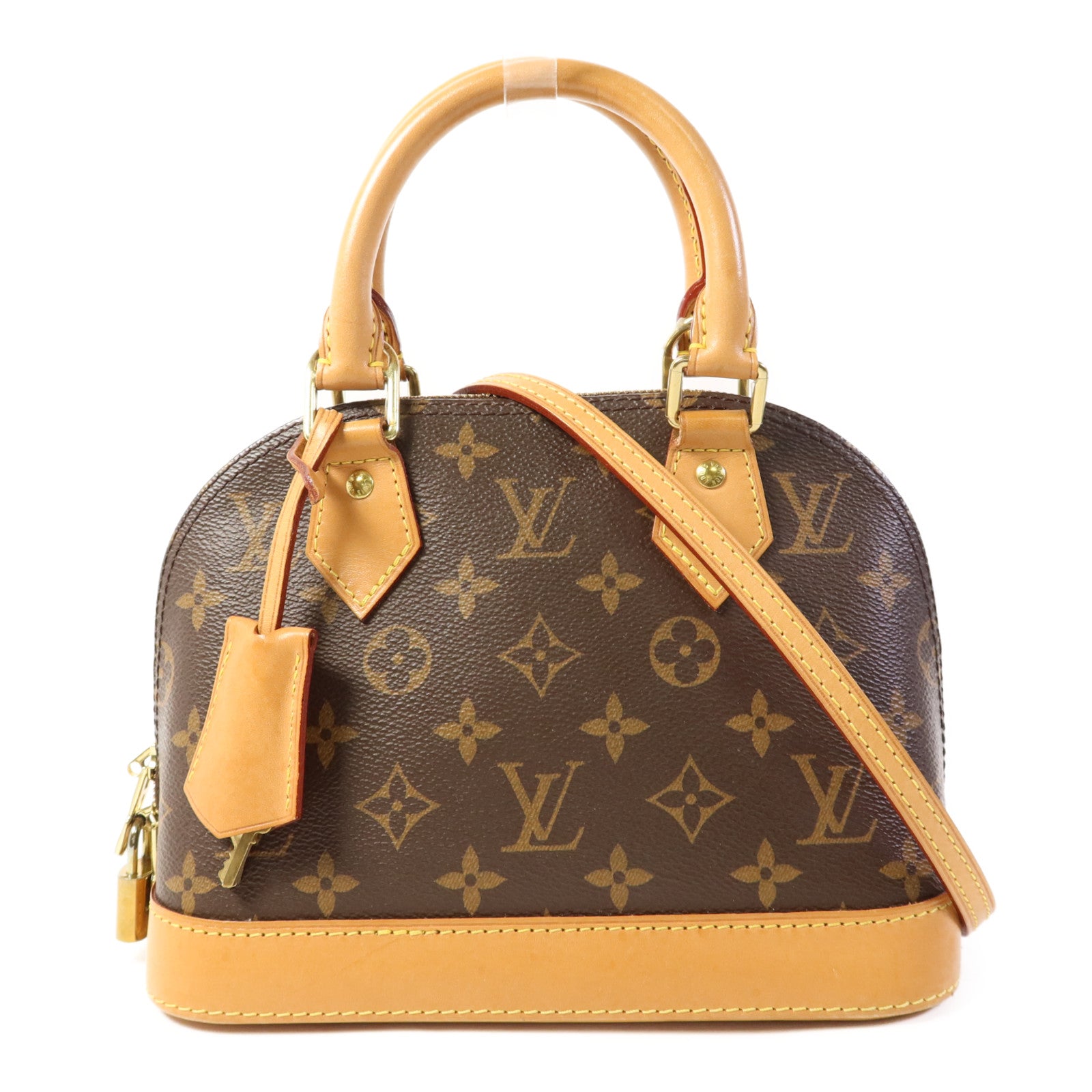 LOUIS VUITTON Monogram Alma BB金扣手挽肩背兩用袋