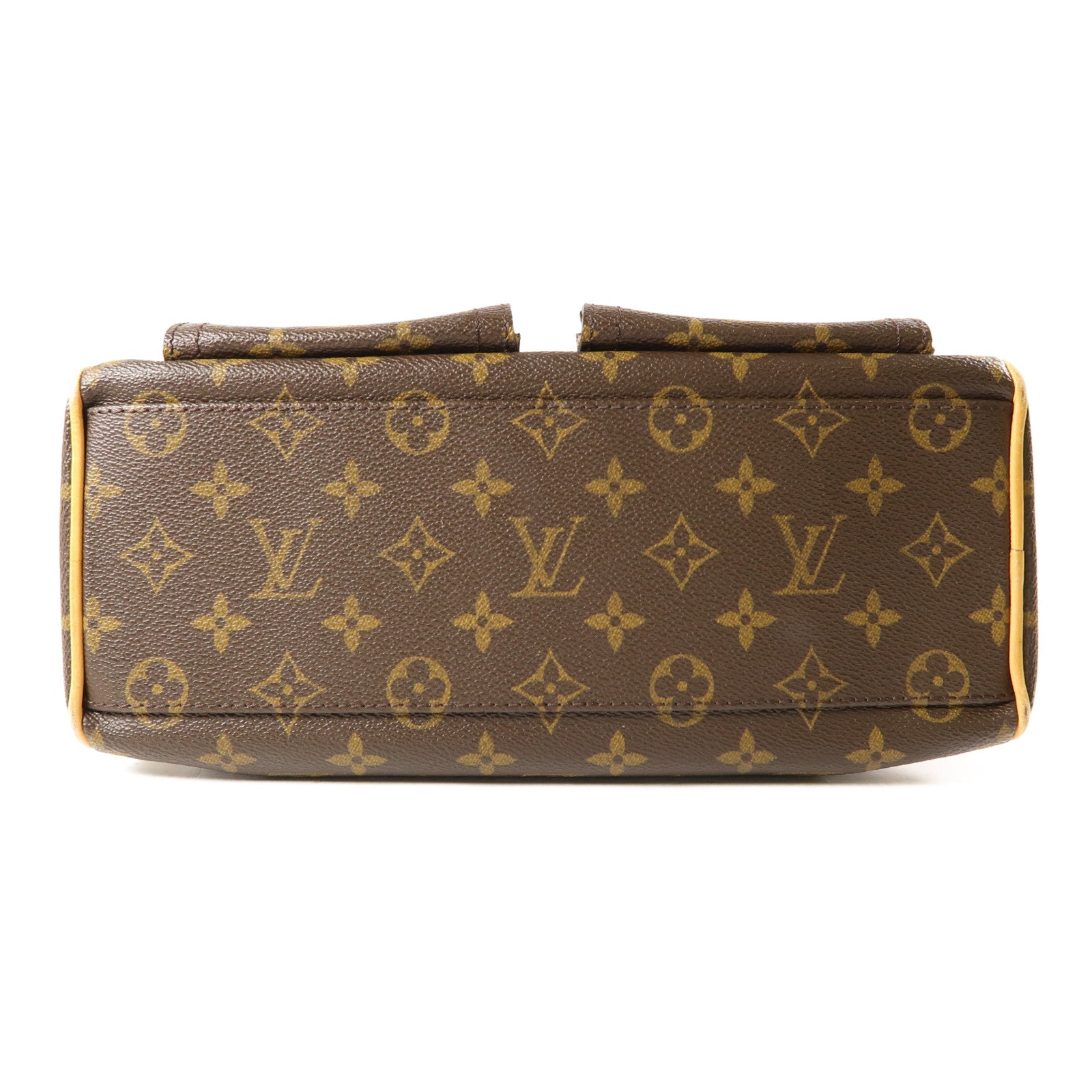 LOUIS VUITTON Monogram Manhattan PM手挽袋棕色