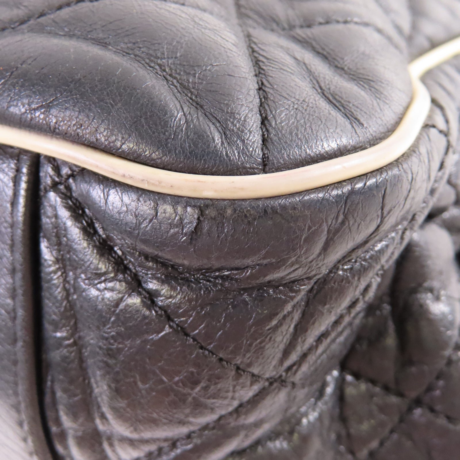 CHANEL 【激減優惠】菱格牛皮皮革Chain Shoulder Bag銀扣鏈帶肩背袋黑色