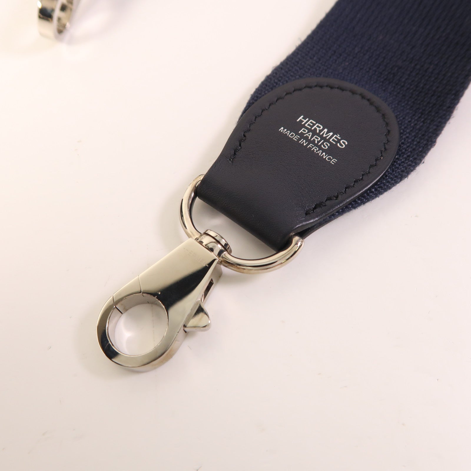 HERMES Evercolor皮革Toolbox 20銀扣手挽肩背兩用袋Bleu Indigo/Fuchsia
