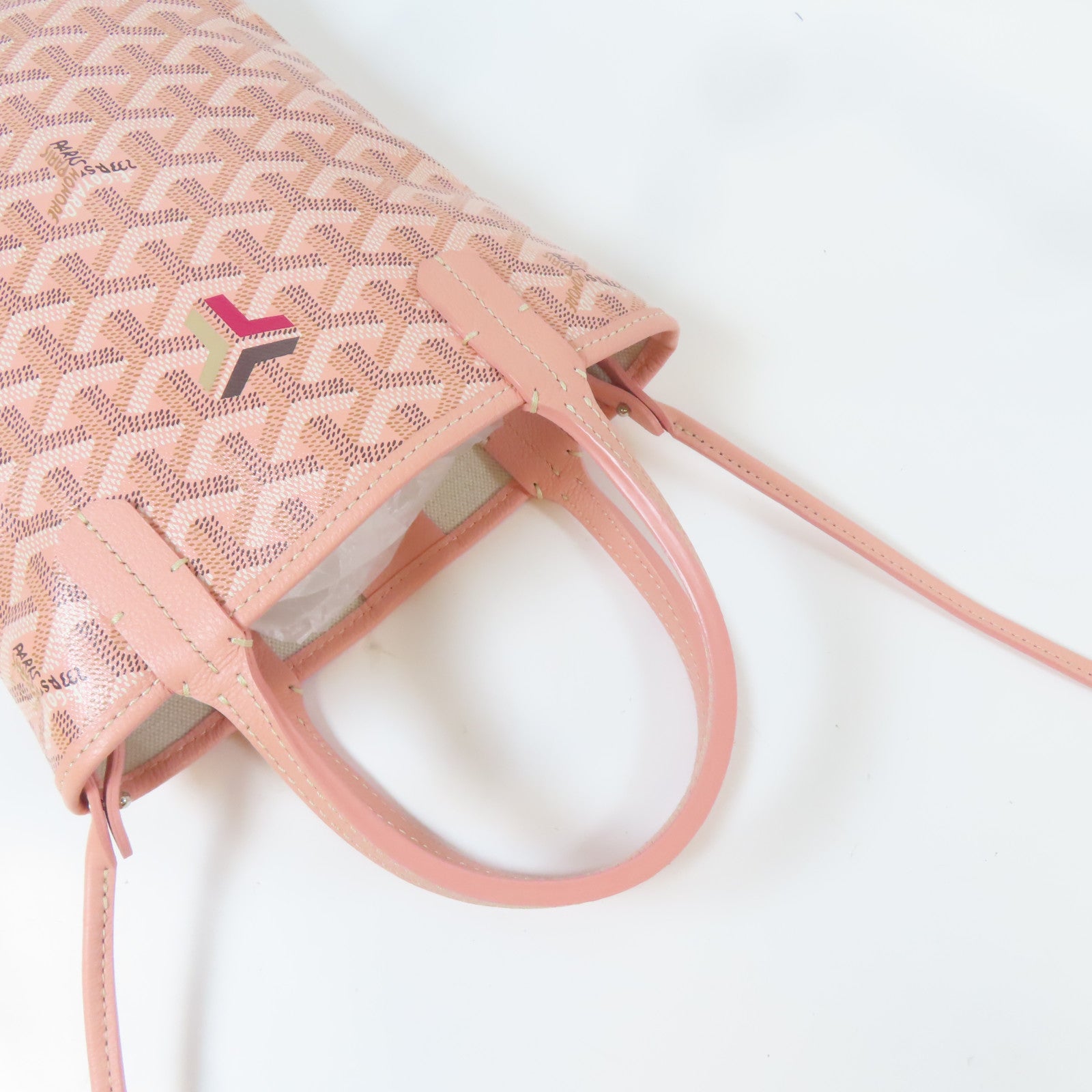 GOYARD 塗層帆布2 Way Shoulder Bag手挽肩背兩用袋粉紅色