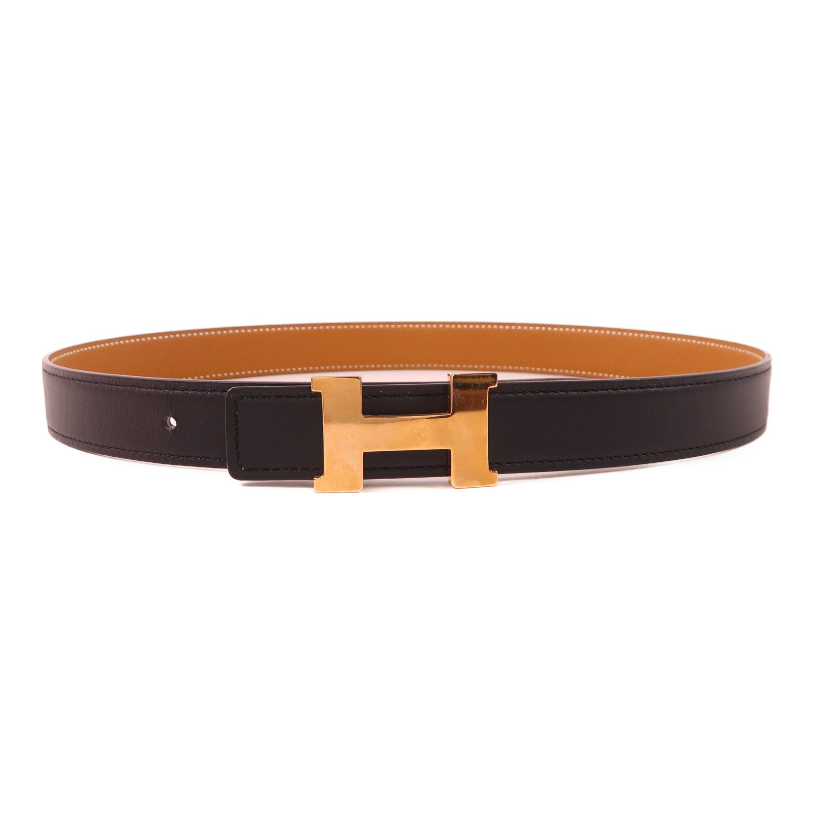 HERMES Epsom皮革Belt 70cm皮帶89 Noir