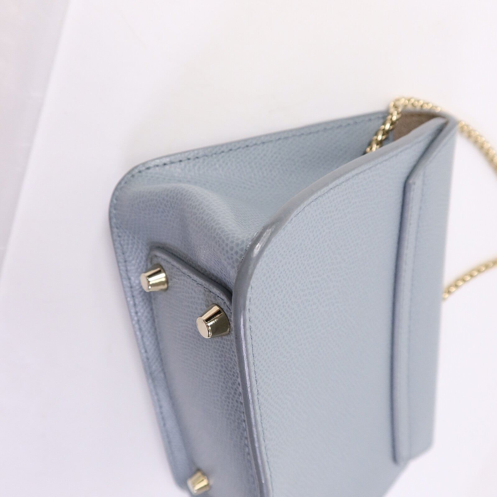 Furla 牛皮皮革Chain Shoulder鏈帶肩背袋