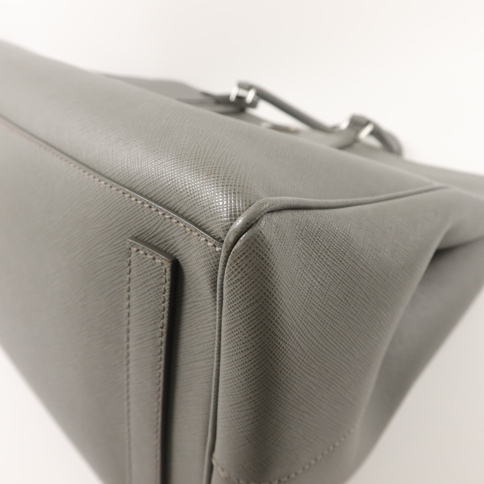 PRADA Saffiano皮革Dual-Zip Shopper Tote Bag手挽袋