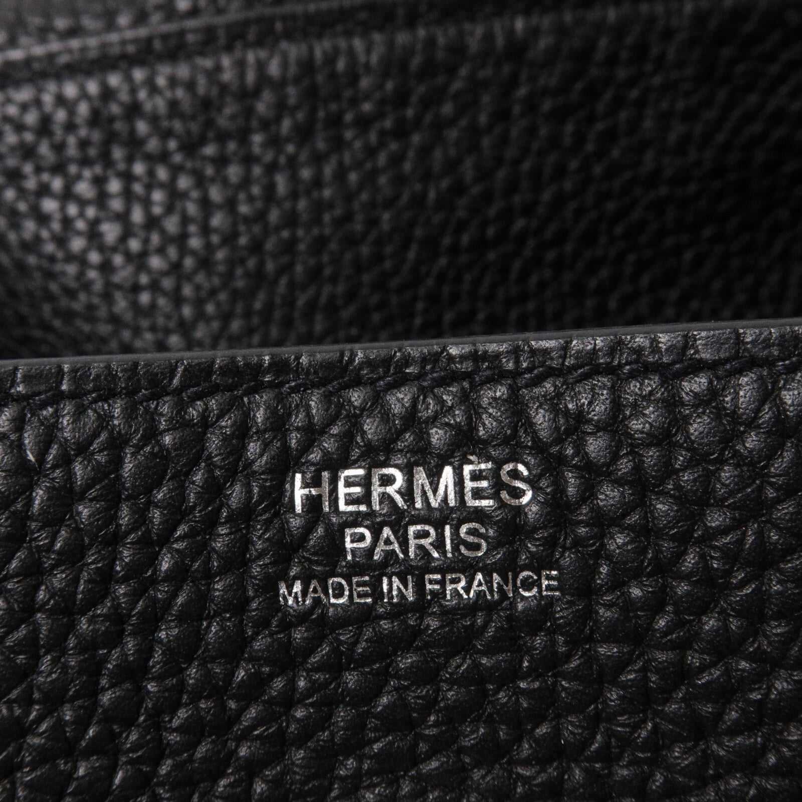 HERMES Clemence皮革Lindy 30手挽肩背兩用袋Noir
