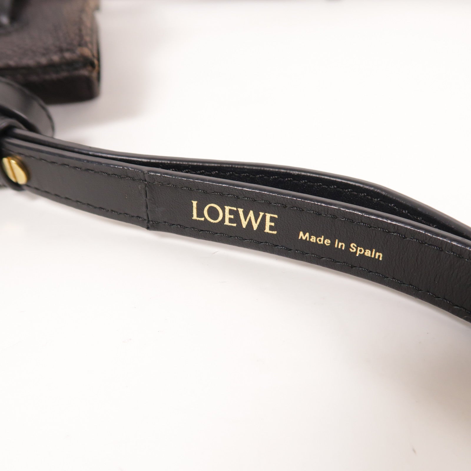LOEWE 帆布Shoulder Bag金扣肩背袋