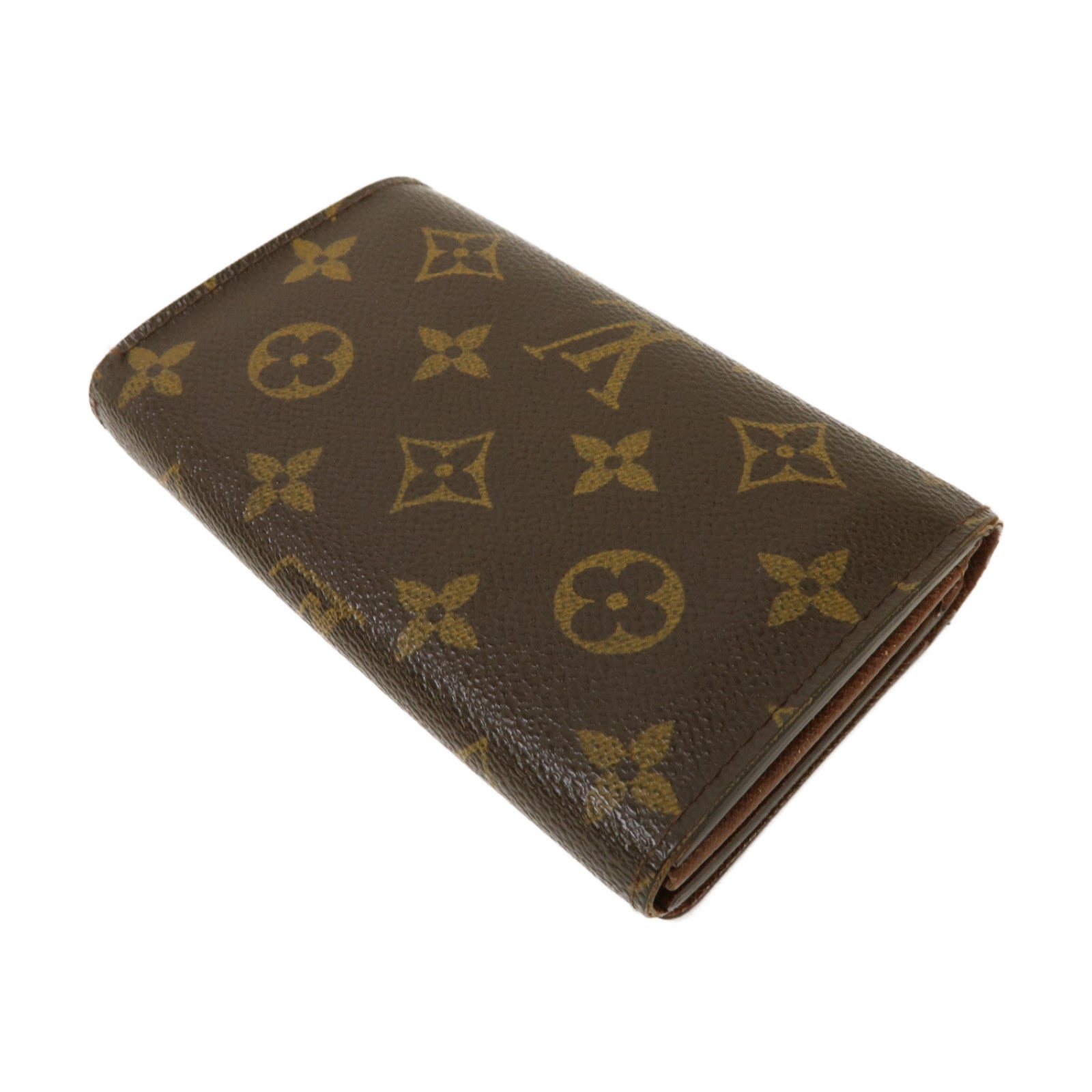 LOUIS VUITTON 【激減優惠】Monogram Wallet金扣錢包啡色