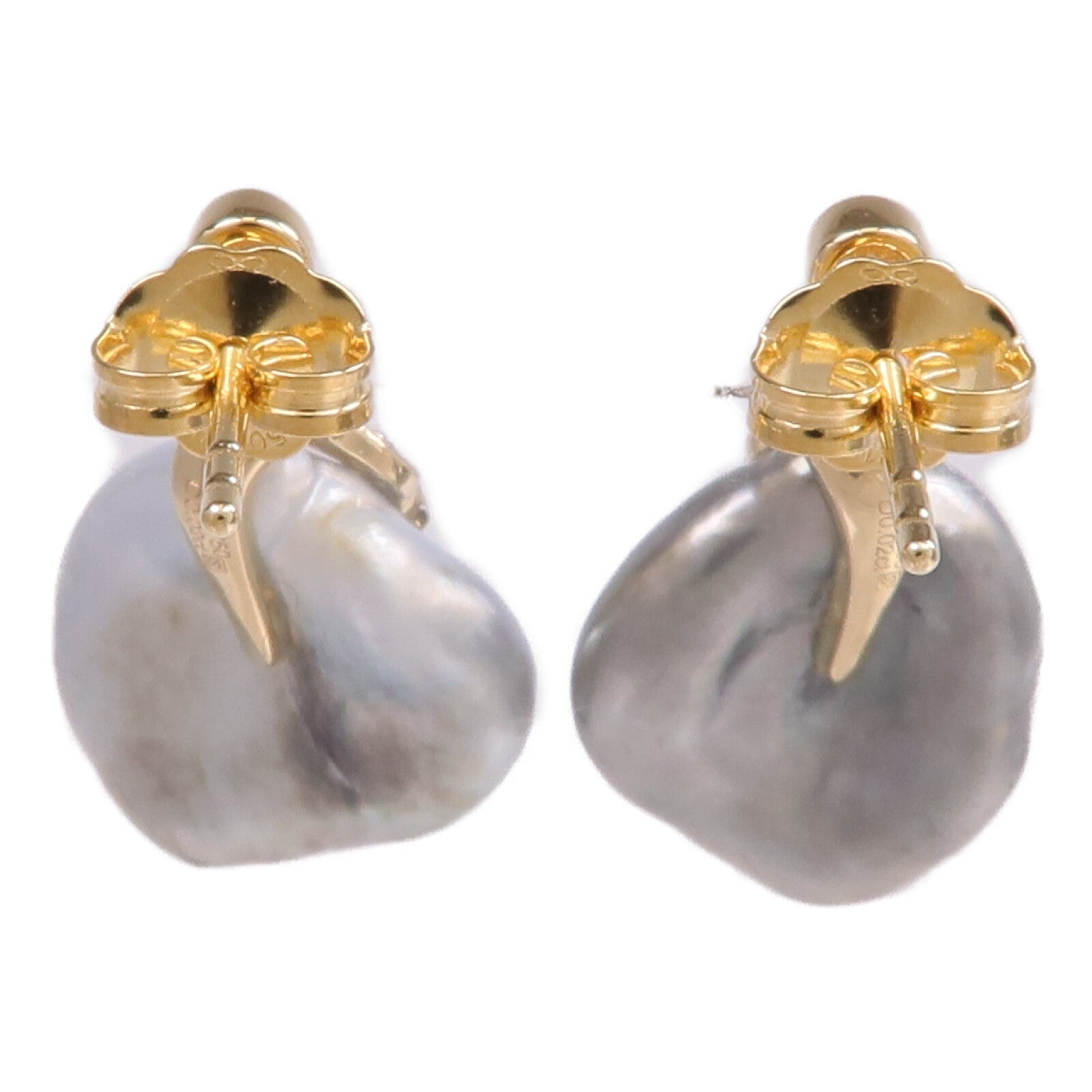 JEWELRY 18K黃金Pearl Diamond Earrings珍珠/鑽石耳環