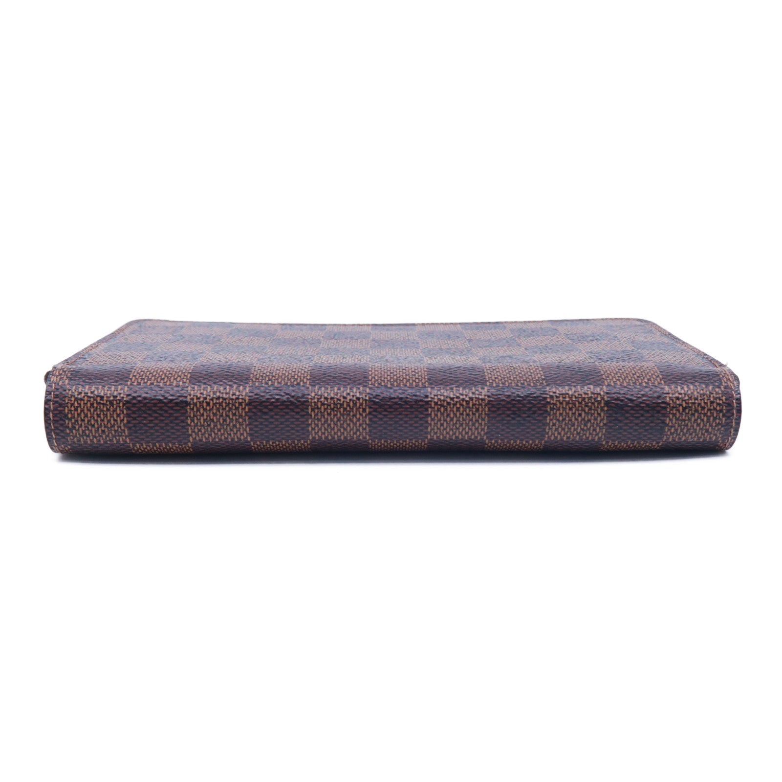 LOUIS VUITTON 【激減優惠】Damier Ebene Zipper Wallet金扣長錢包啡色