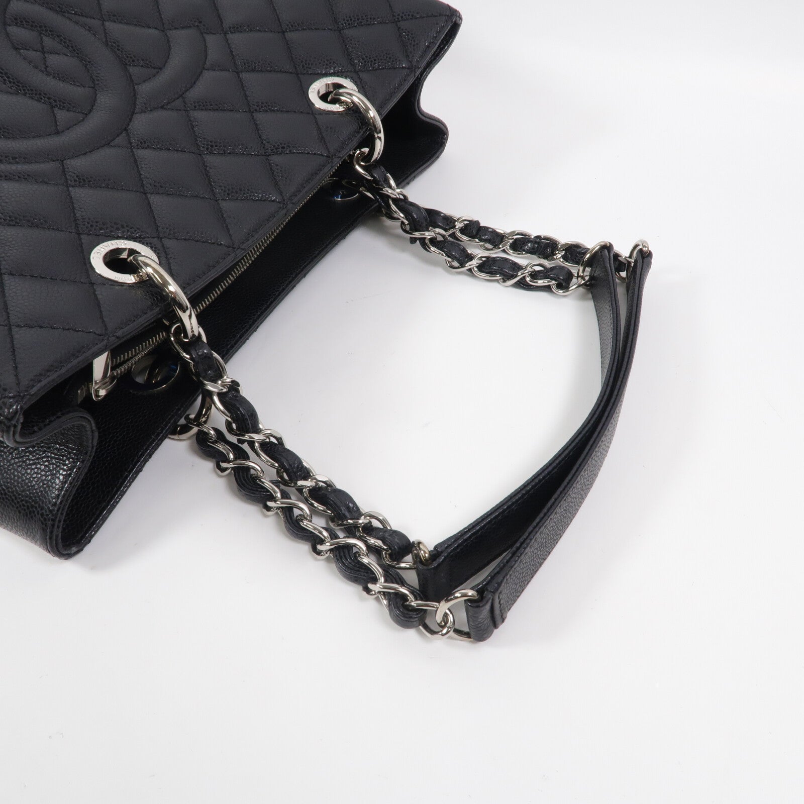 CHANEL 牛皮皮革GST鏈帶肩背袋