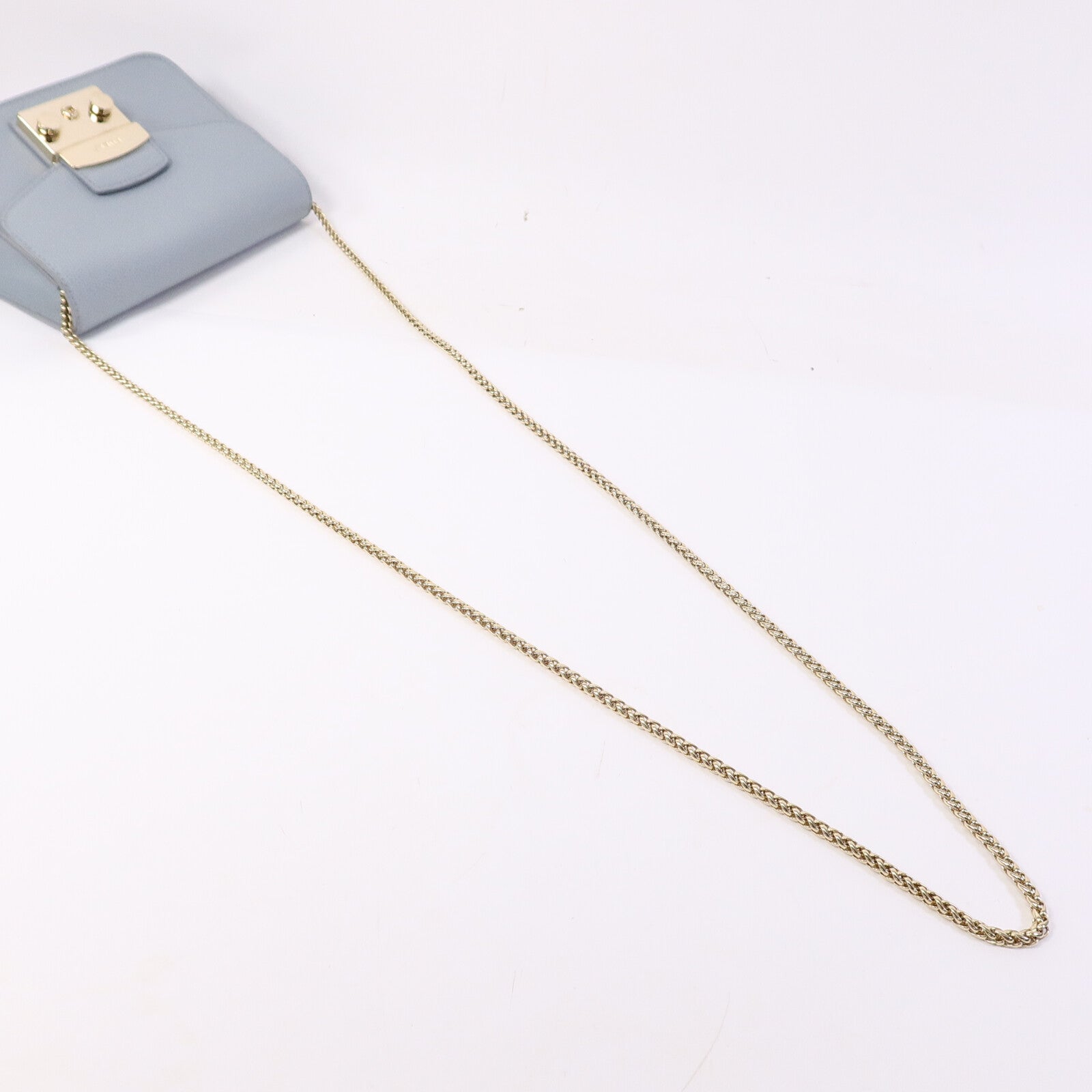 Furla 牛皮皮革Chain Shoulder鏈帶肩背袋