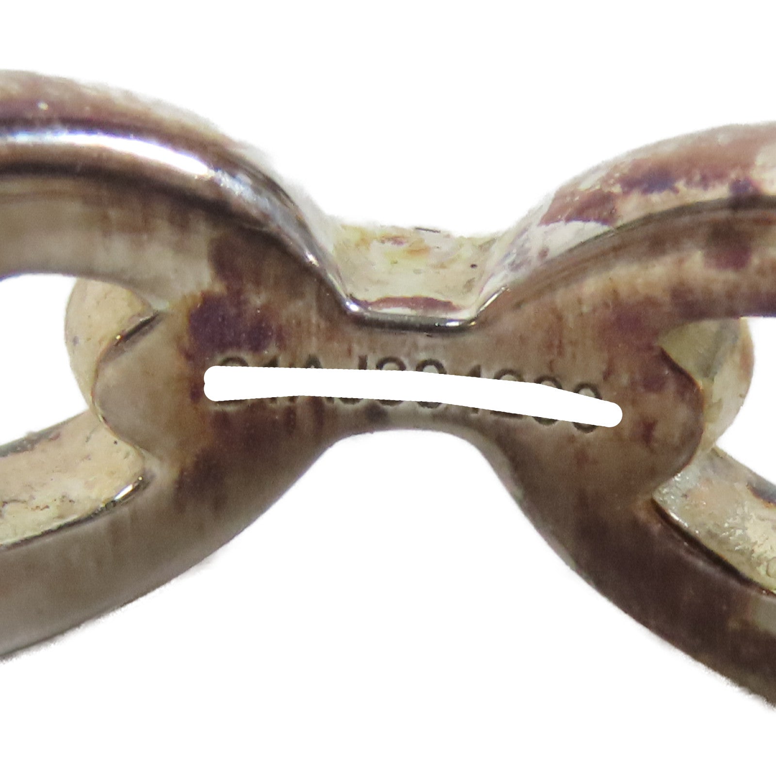 HERMES 925純銀Chaine D'Ancre Enchainee Ring戒指Hermes#54 US#6.5
