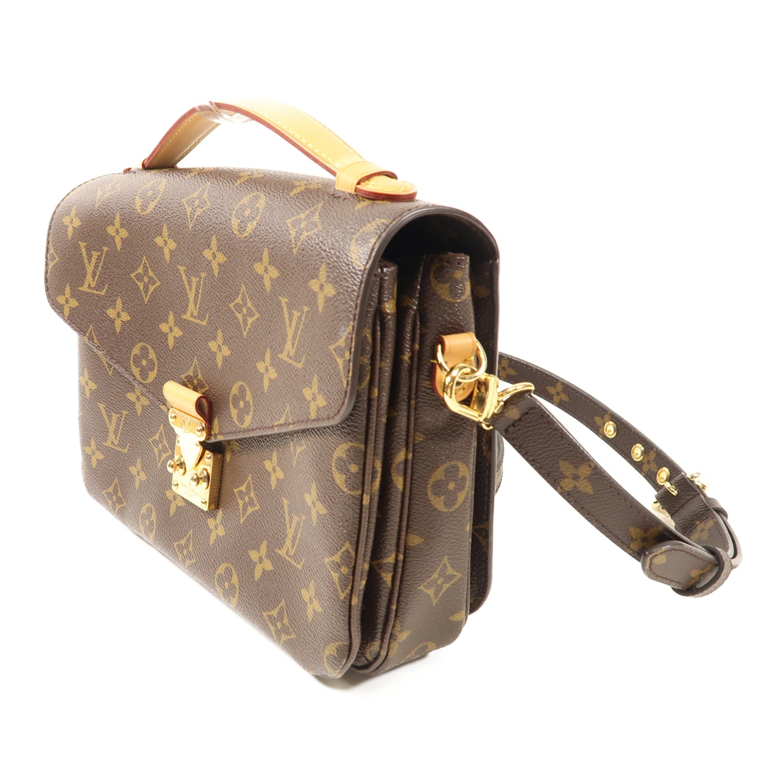 LOUIS VUITTON Monogram Pochette Metis MM金扣手挽肩背兩用袋