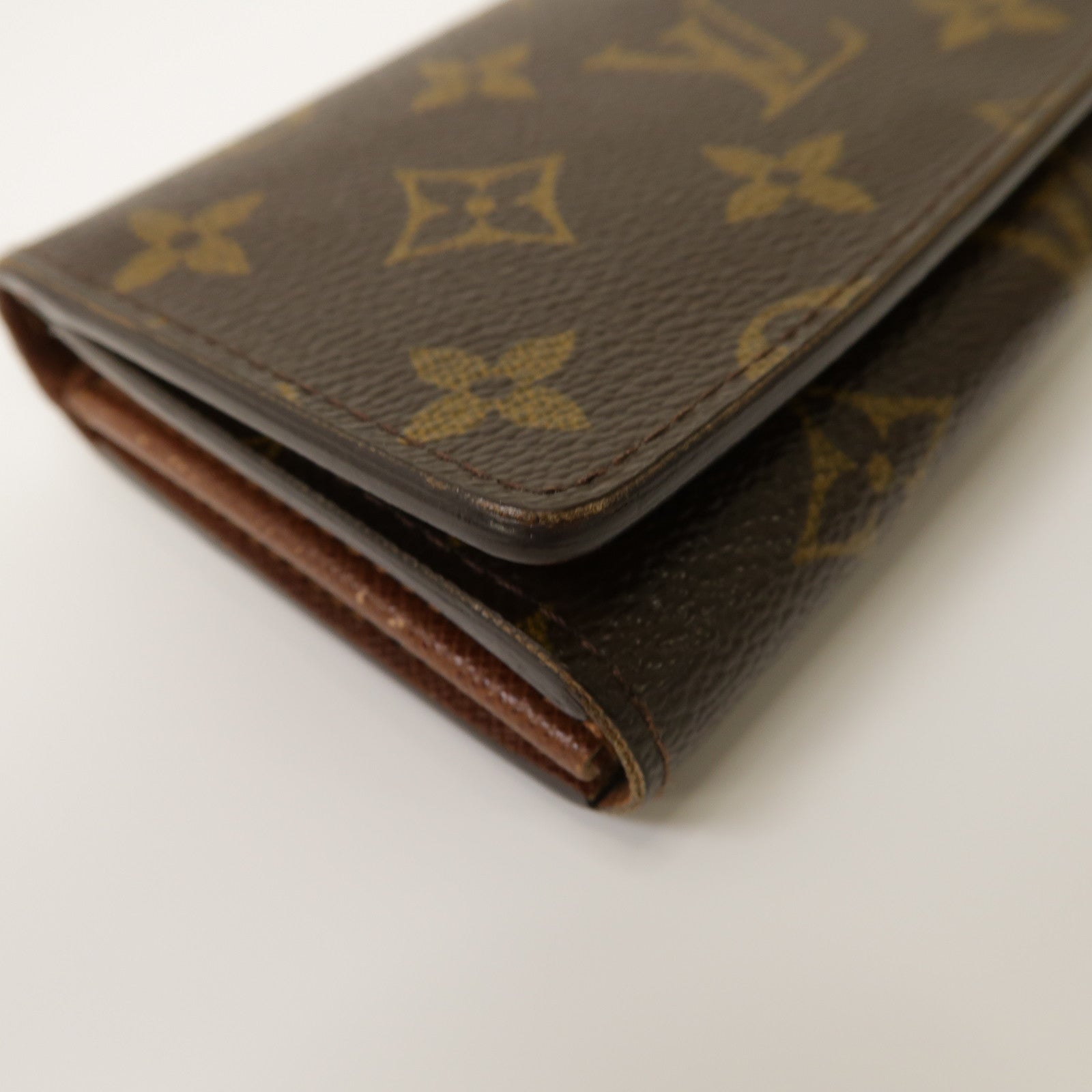 LOUIS VUITTON 【激減優惠】Monogram Wallet金扣錢包啡色