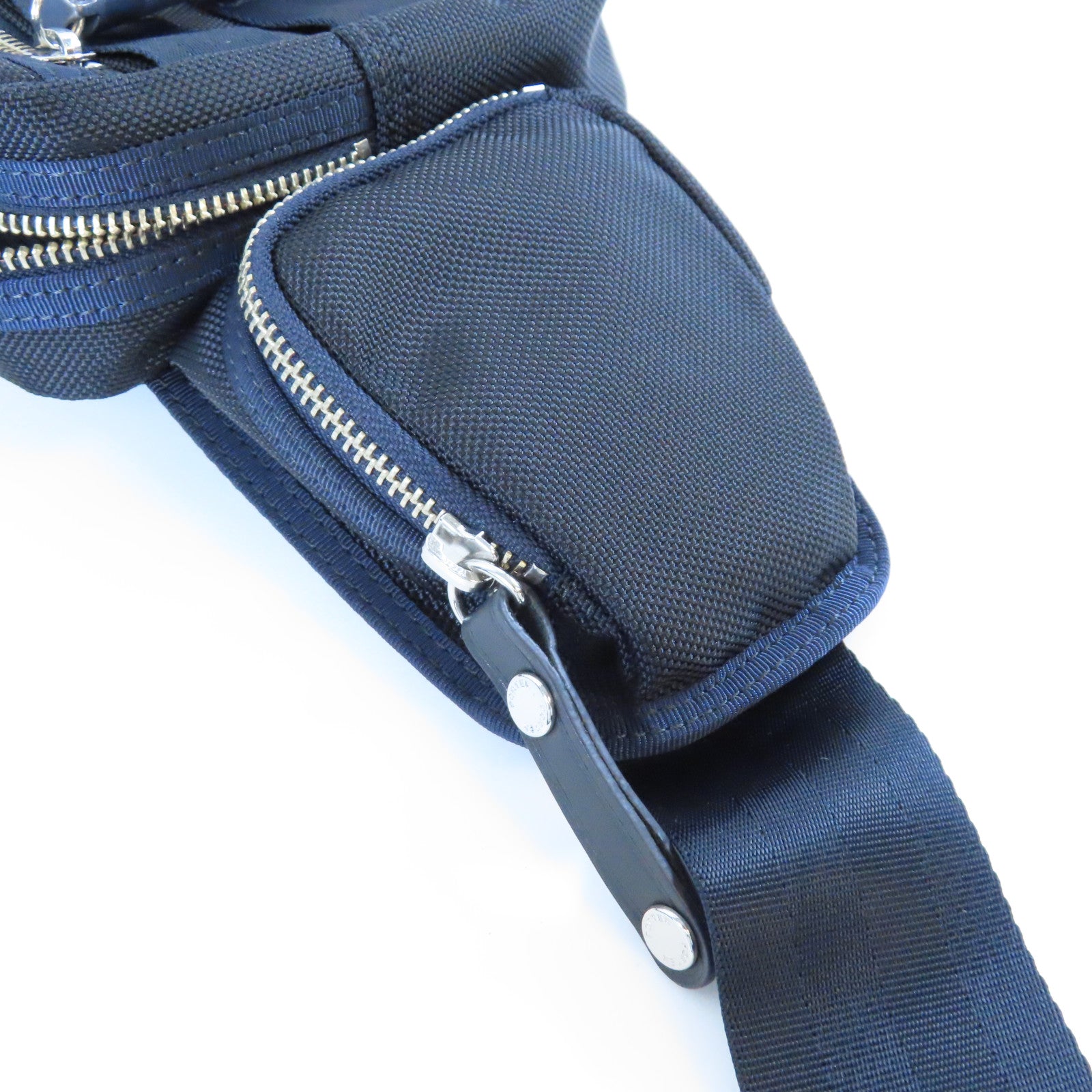 PORTER 尼龍Cross Carry Bag金扣肩背袋深藍色