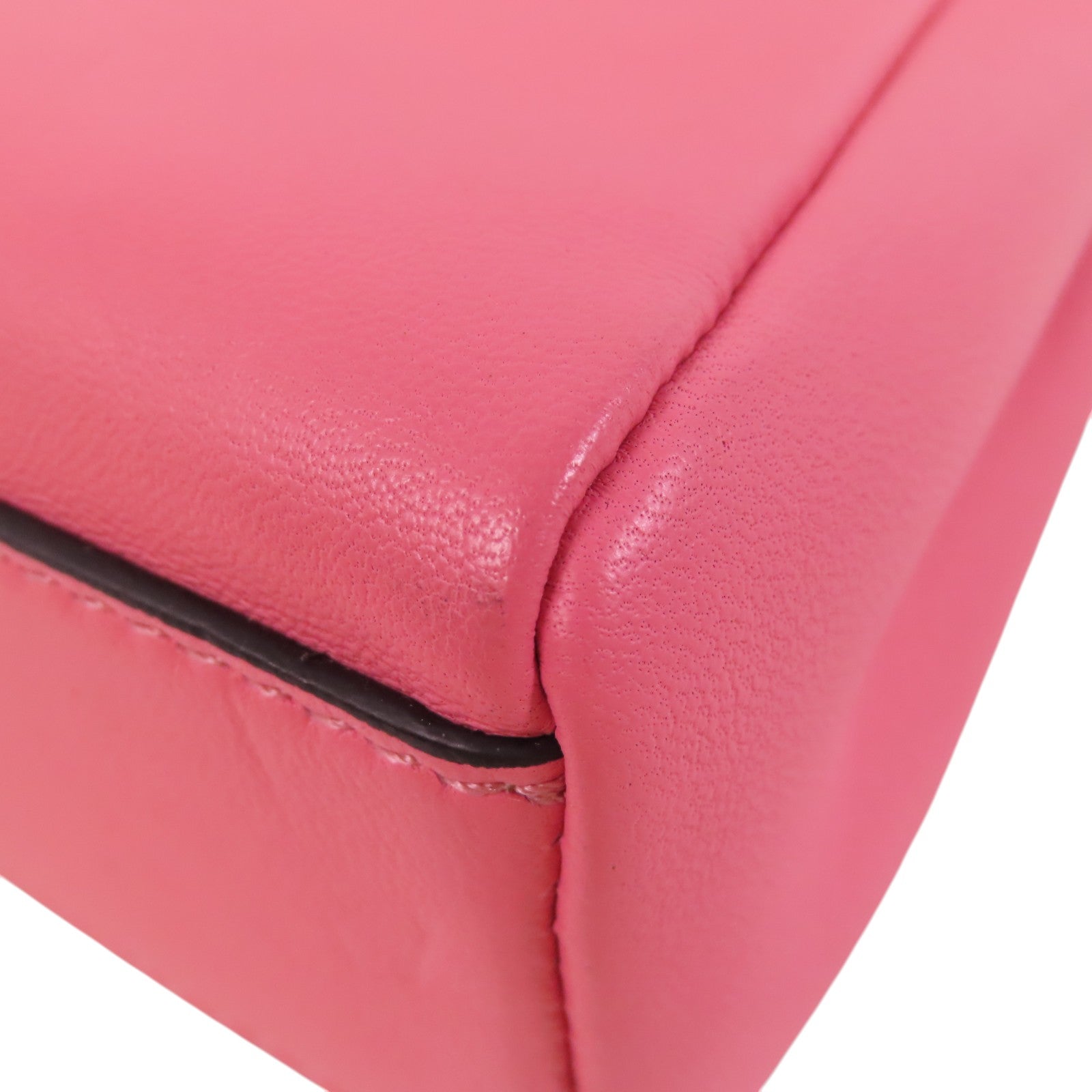 FENDI 牛皮皮革Micro Peekaboo金扣肩背袋