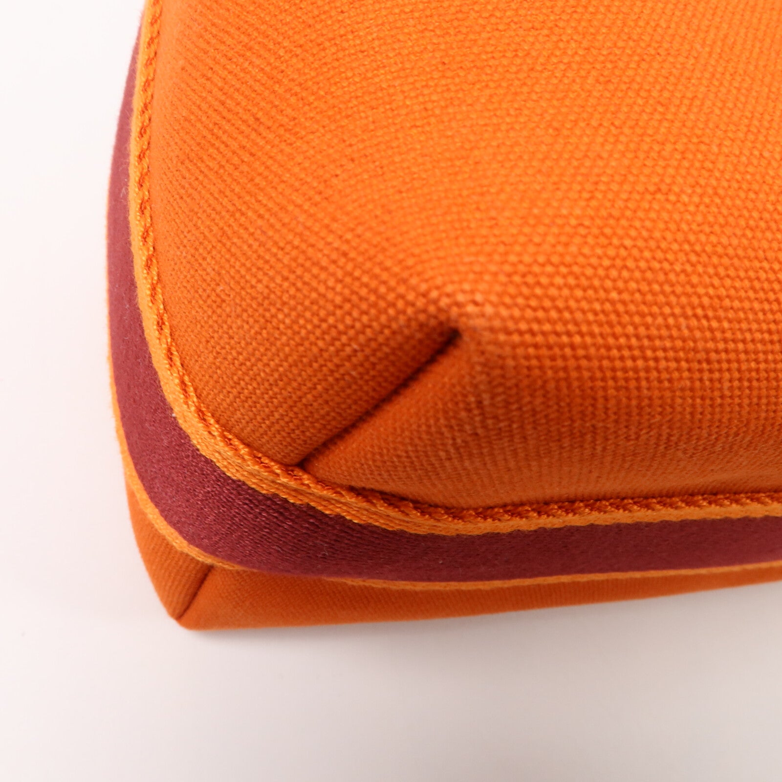 HERMES 帆布Bride A Brac PM手挽袋Orange
