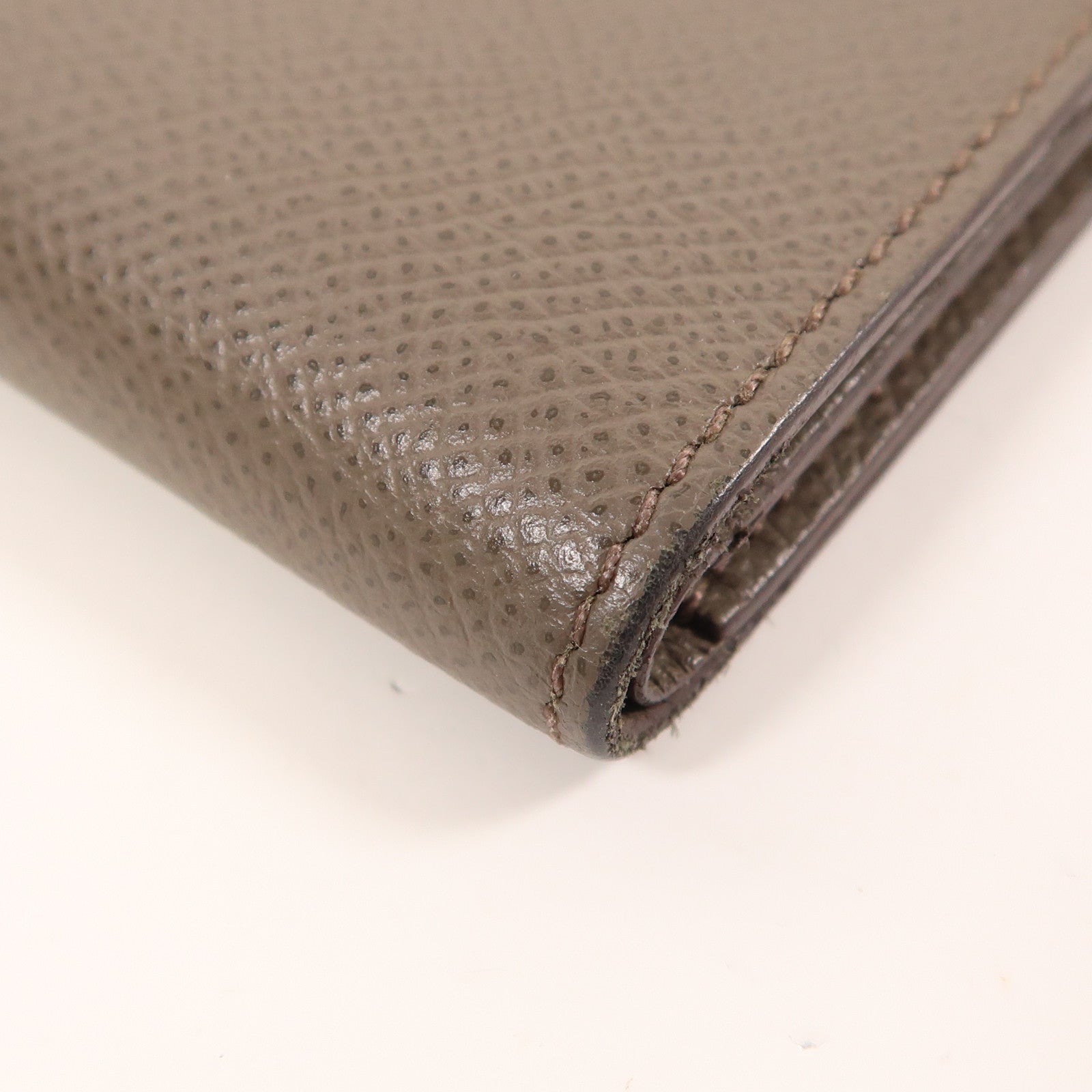 HERMES Epsom皮革Clic Wallet金扣錢包Etain