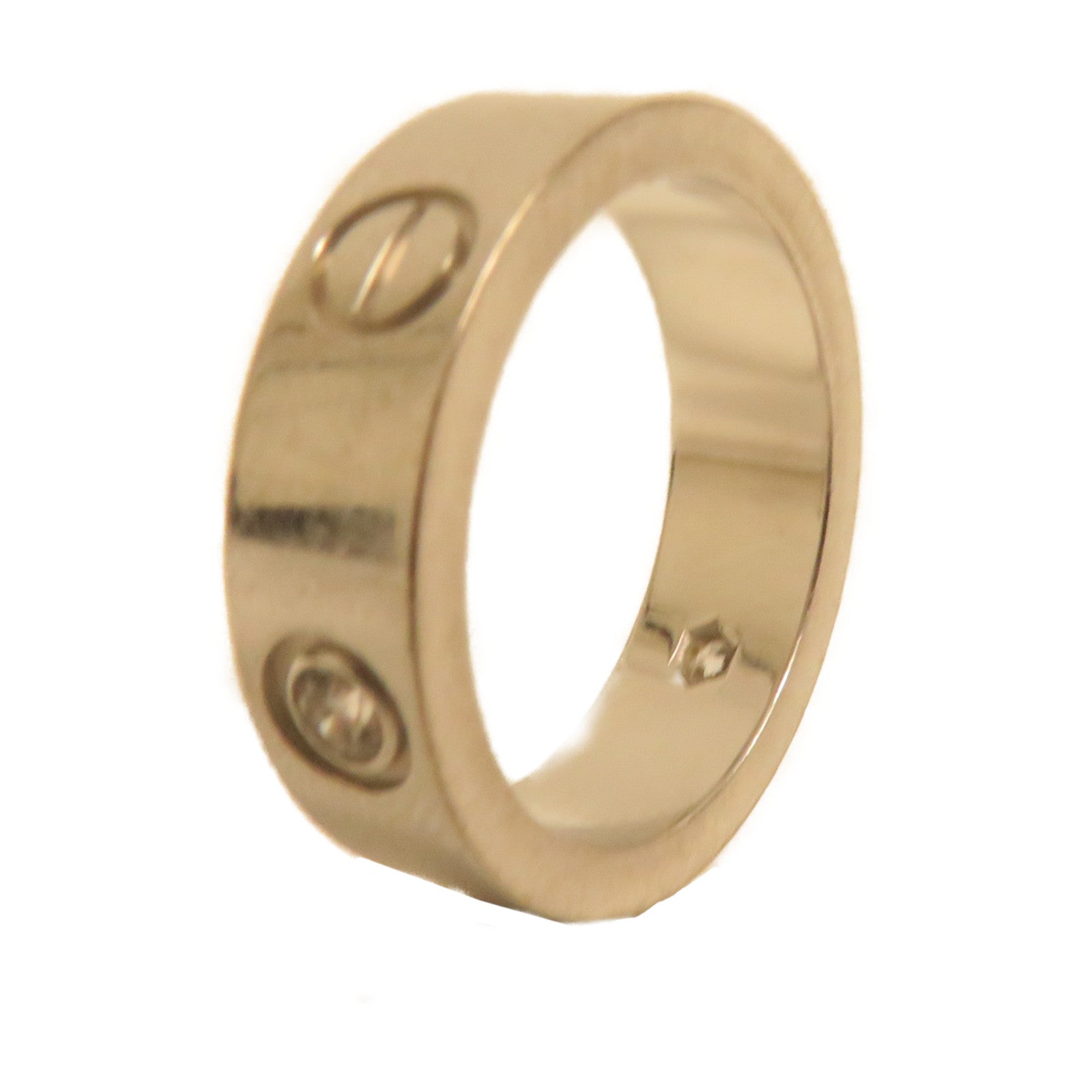 CARTIER 【激減優惠】18K白金Love Ring 9.1g戒指Cartier#52/US#6