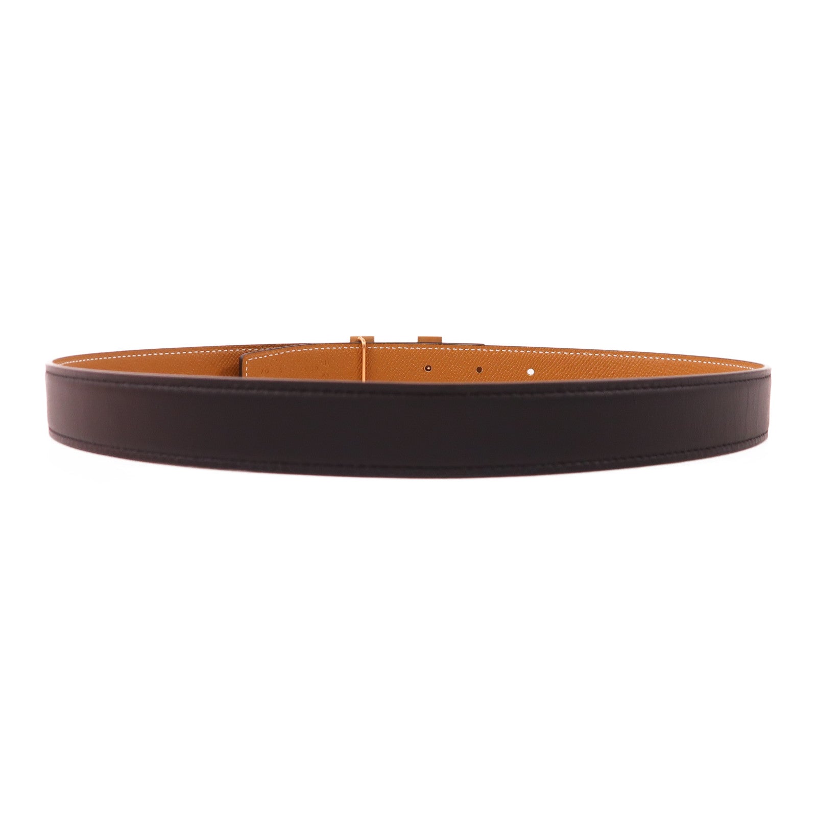 HERMES Epsom皮革Belt 70cm皮帶89 Noir
