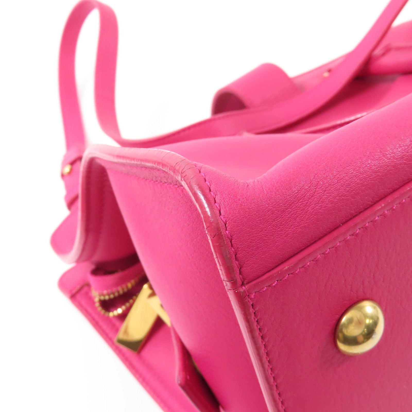 SAINT LAURENT 【激減優惠】牛皮皮革Y Cabas金扣手挽肩背兩用袋