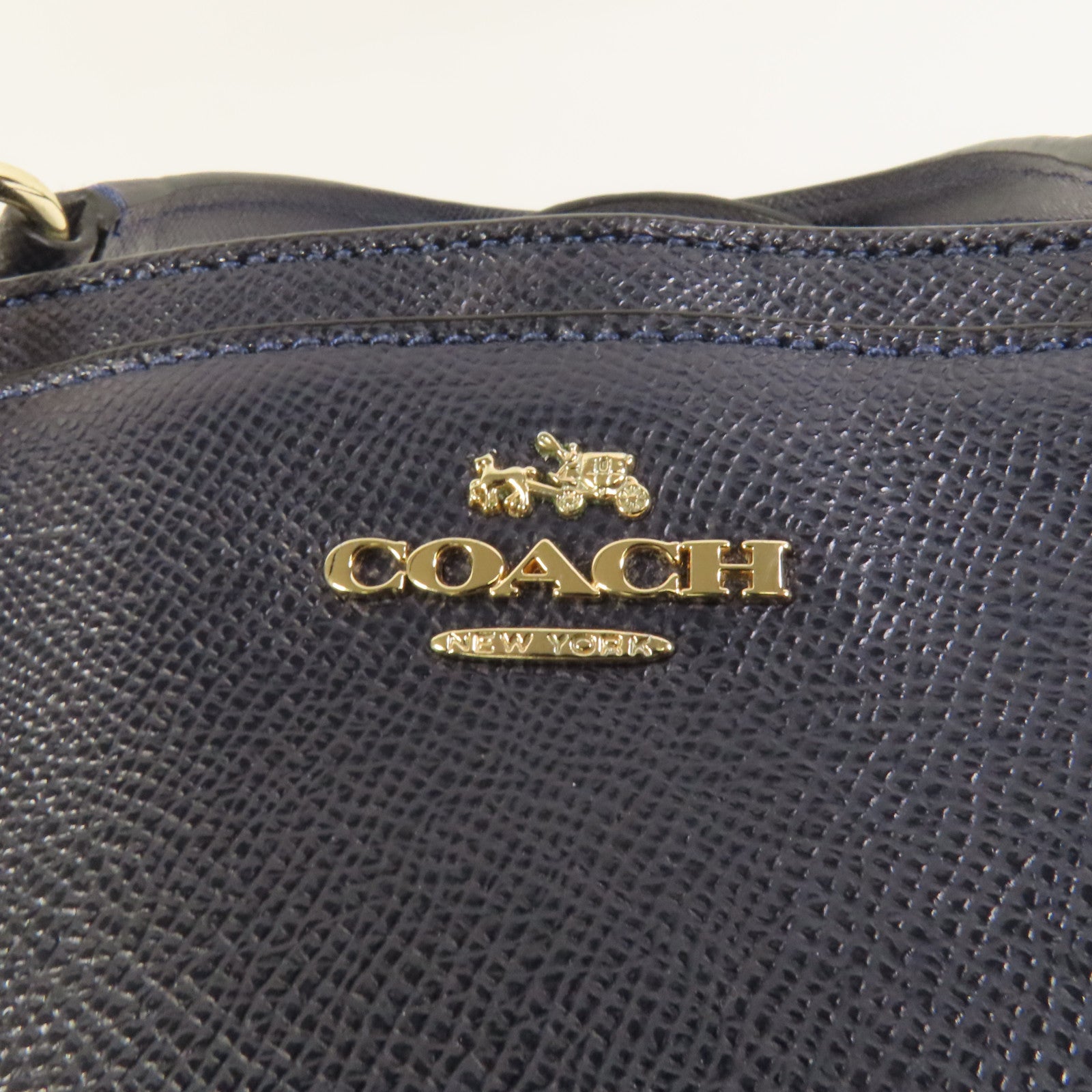 COACH 牛皮皮革2 Way Shoulder金扣手挽肩背兩用袋