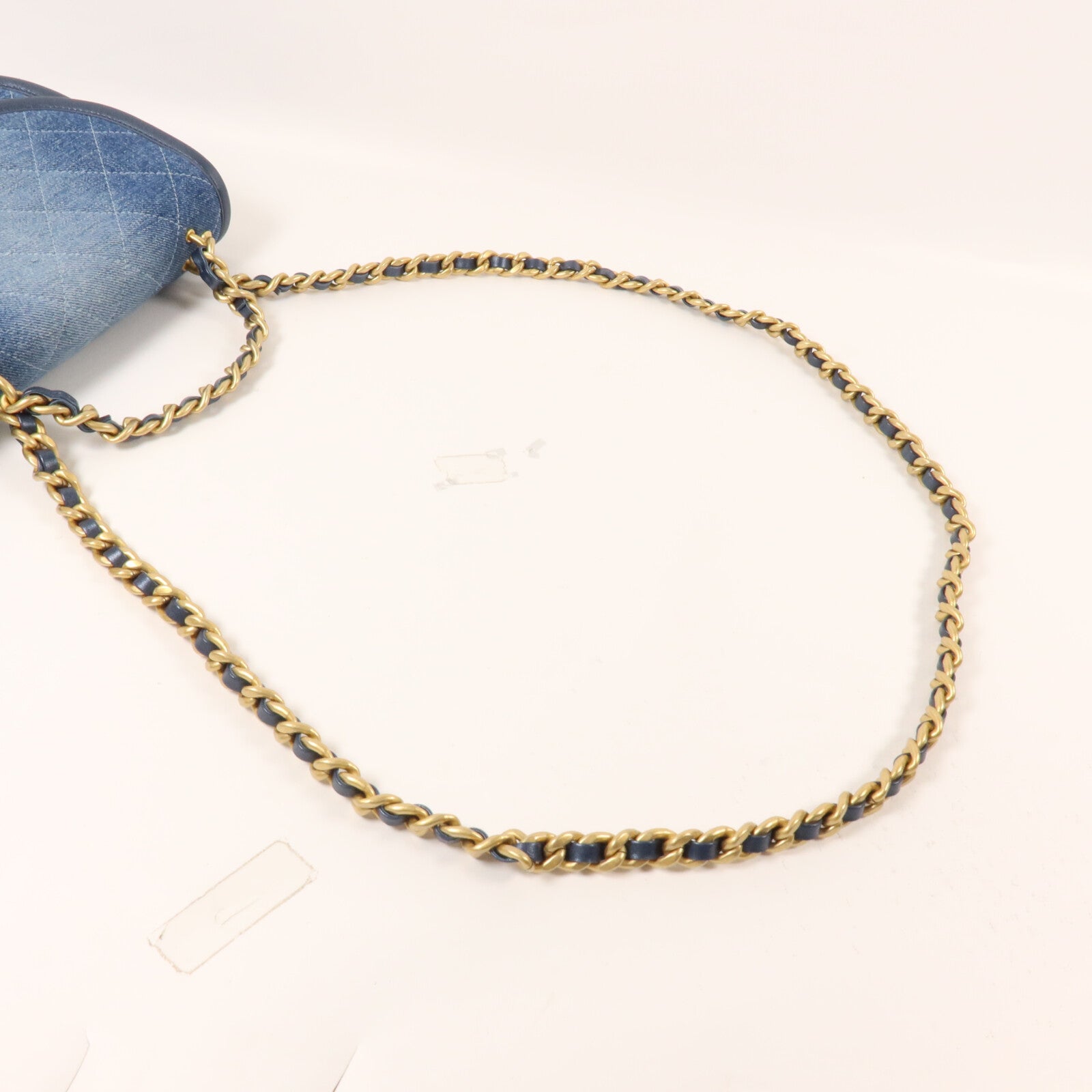 CHANEL 牛仔布Small Demin Messenger鏈帶手挽肩背兩用袋