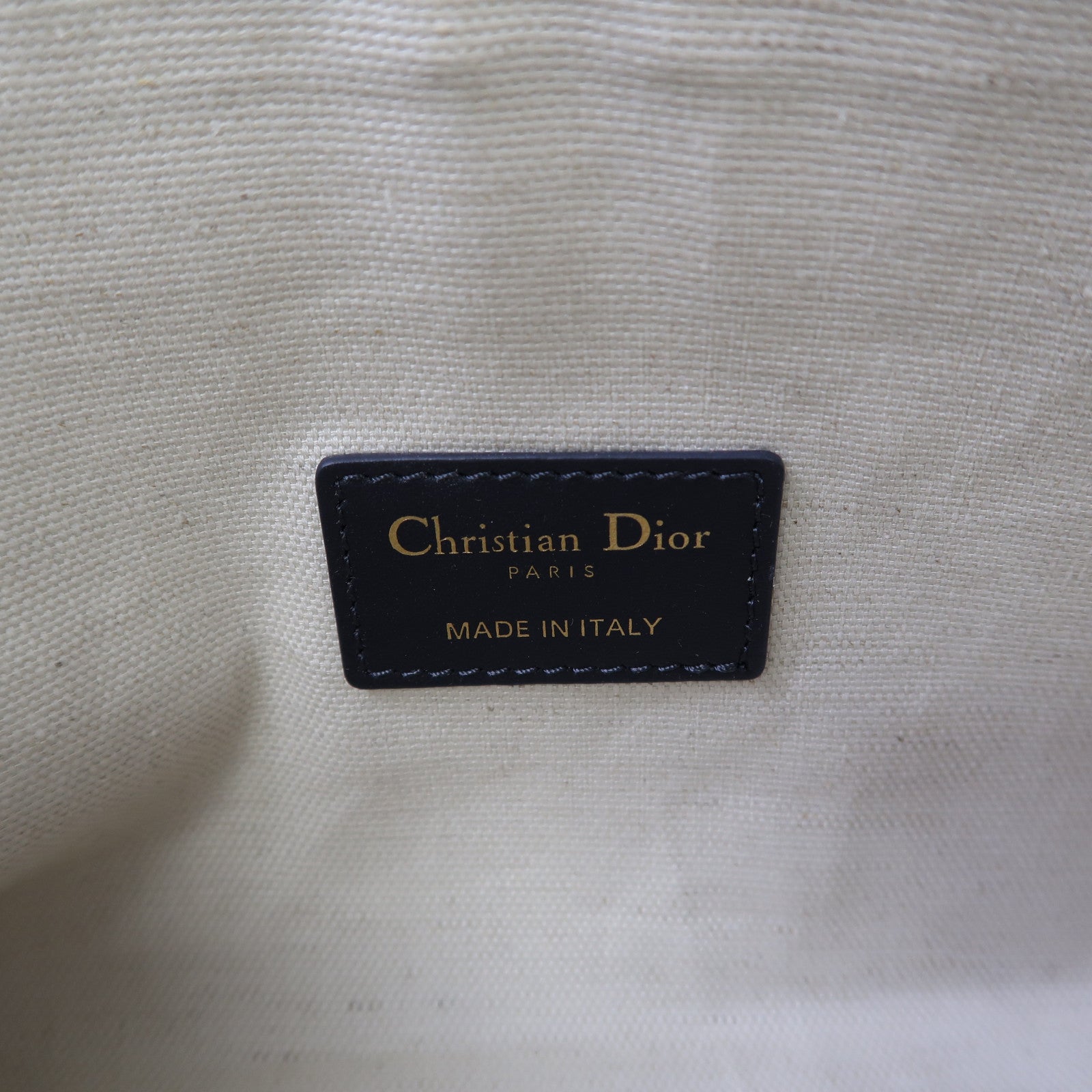 Dior 帆布Travel Nomad Pouch金扣手拿包藍色