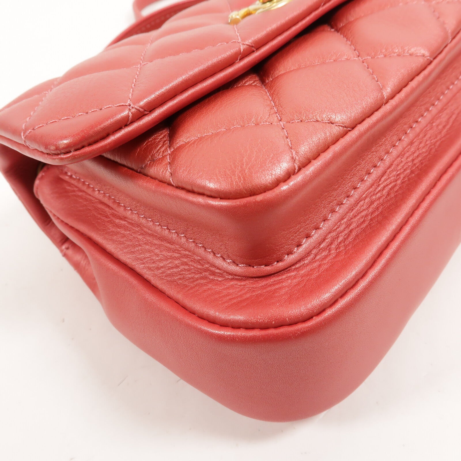 CHANEL 牛皮皮革Chain Shoulder Bag鏈帶手挽肩背兩用袋