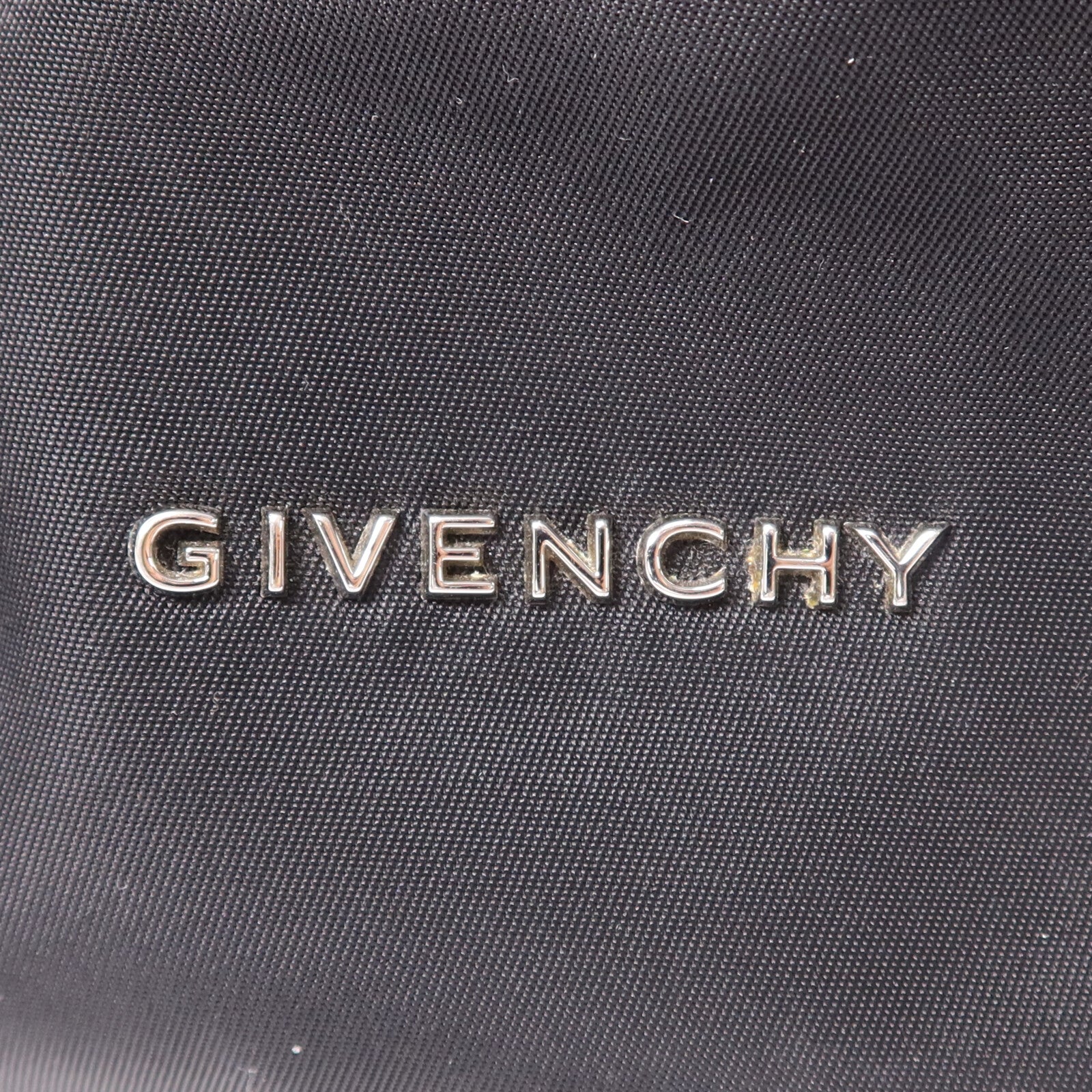 GIVENCHY 尼龍Pandora Mini銀扣肩背袋