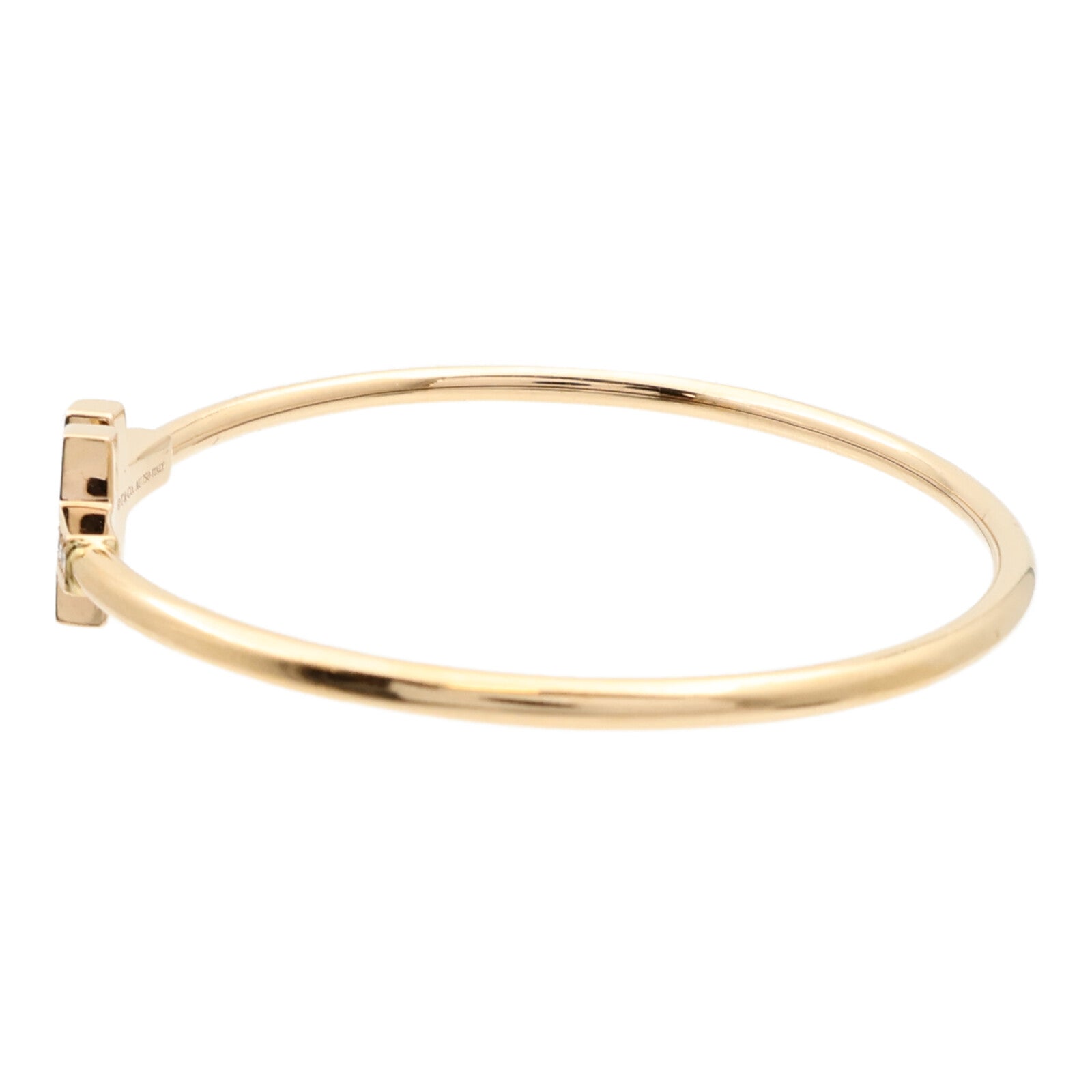 TIFFANY＆CO 18K玫瑰金T Wire Diamond Bracelet鑽石手鐲