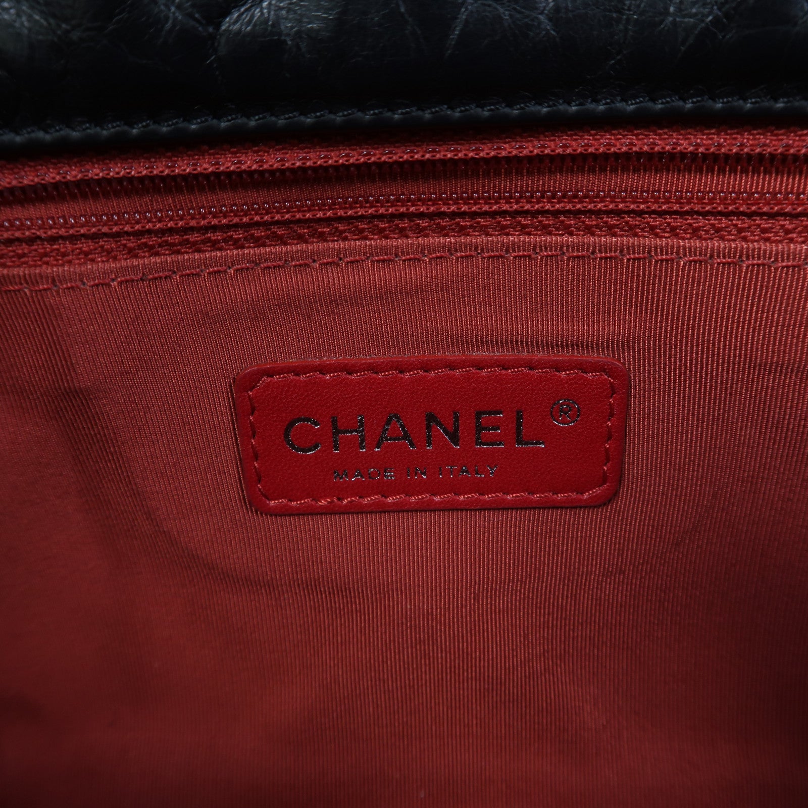CHANEL 牛皮皮革Chain Shoulder Bag銀扣鏈帶肩背袋黑色