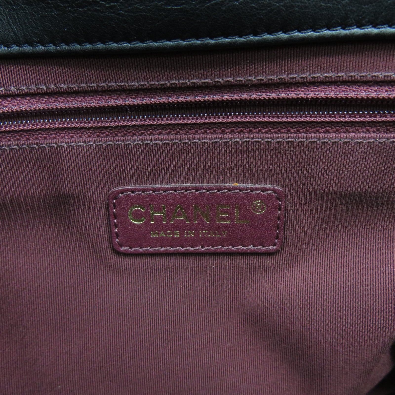 CHANEL 【激減優惠】菱格羊皮皮革Chain Shoulder金扣鏈帶肩背袋黑色