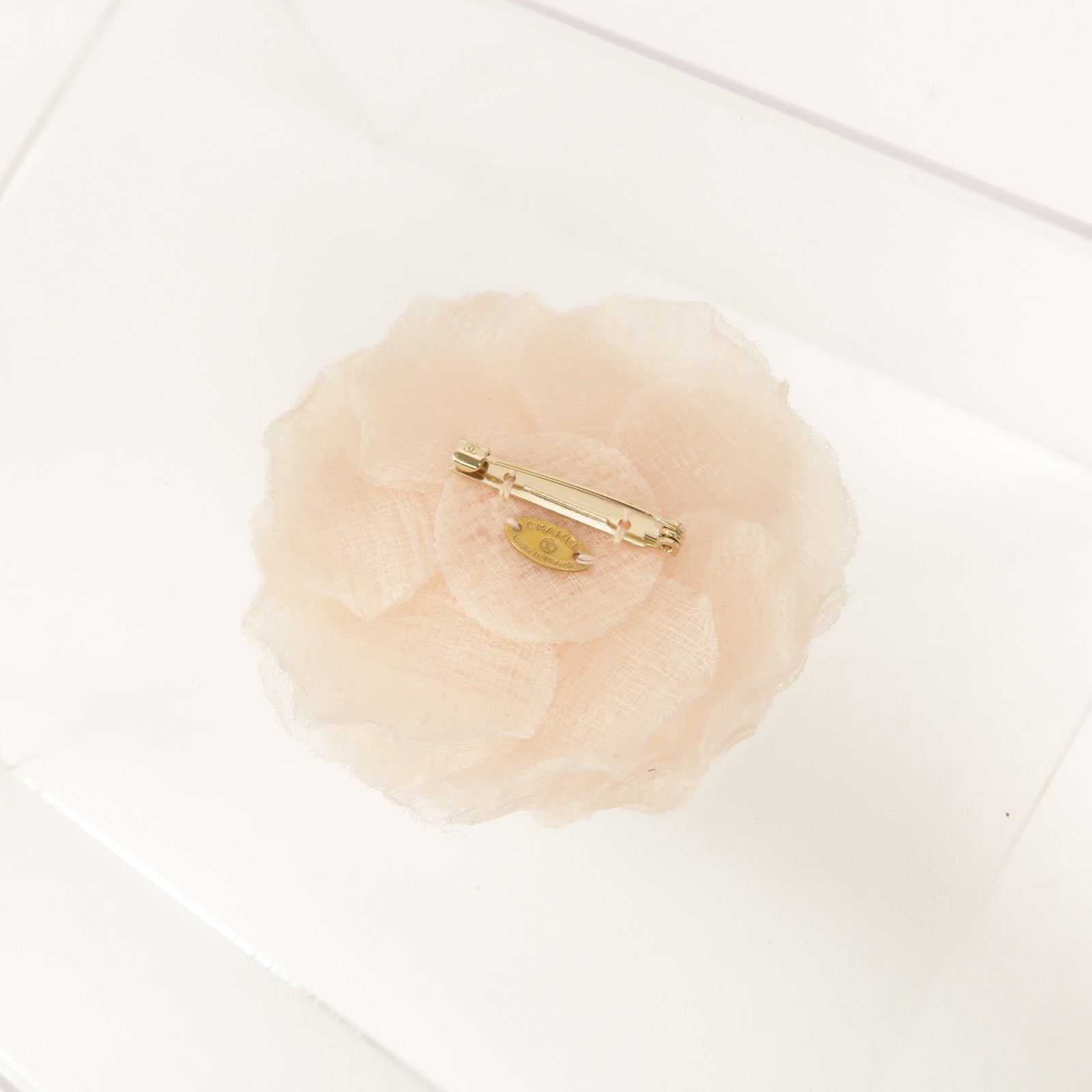 CHANEL 布料/金屬Chanel Camelie Brooch胸針