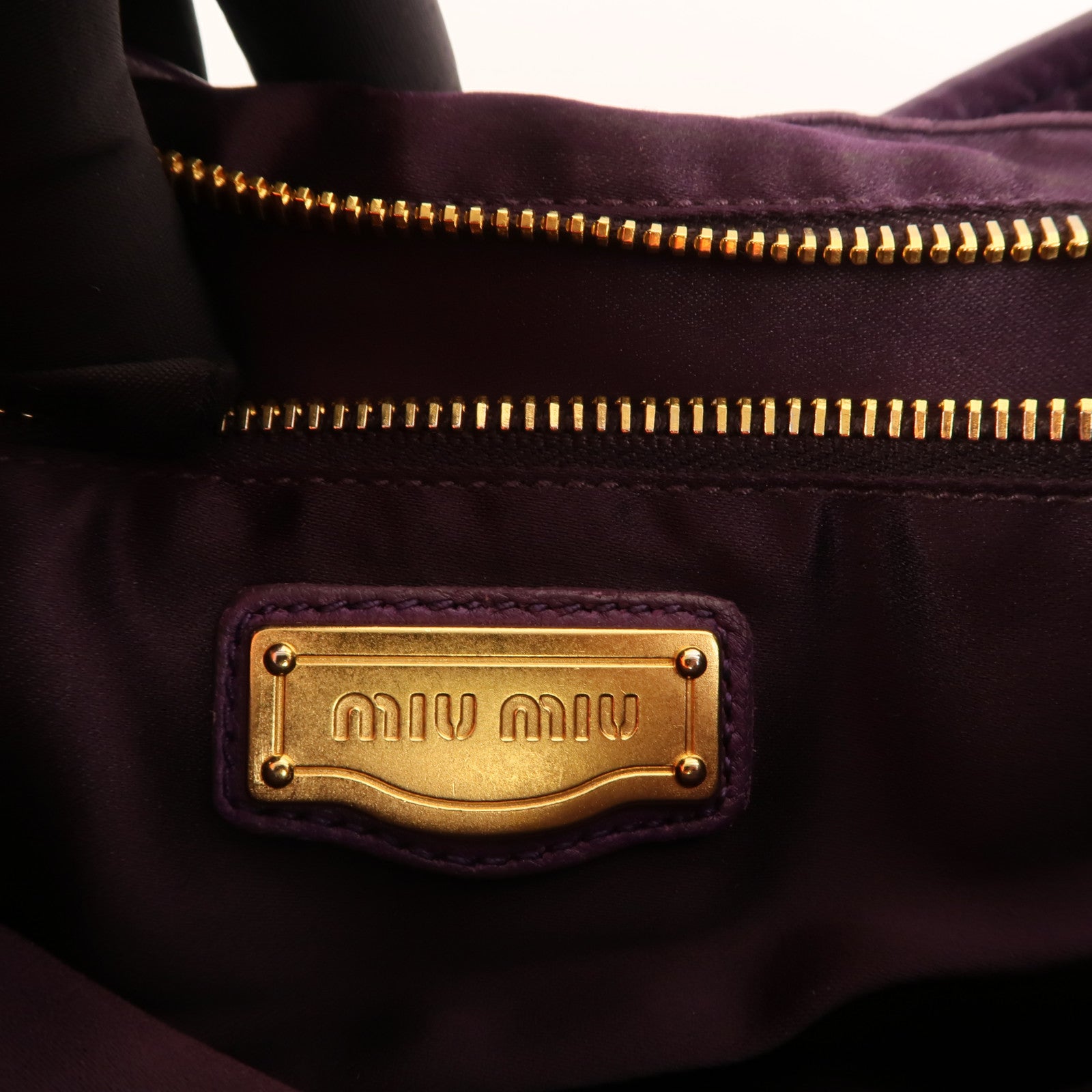 Miu Miu 羊皮皮革Shoulder Bag金扣手挽肩背兩用袋