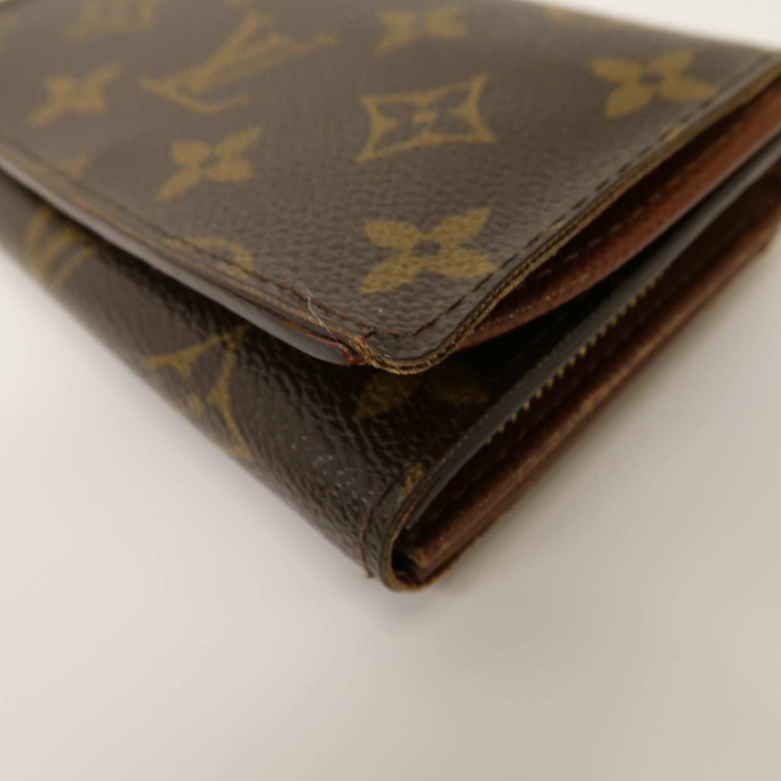 LOUIS VUITTON 【激減優惠】Monogram Wallet金扣錢包啡色