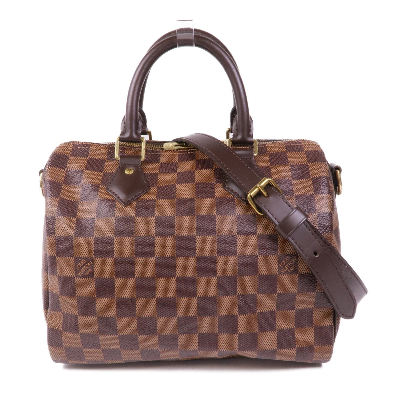 LOUIS VUITTON Damier Speedy Bandouliere 25手挽袋