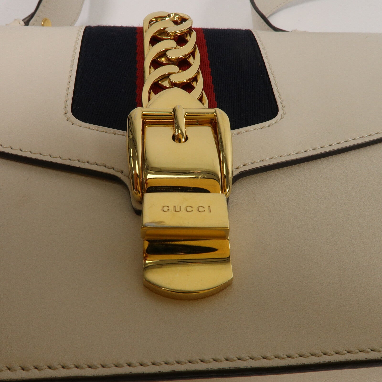 GUCCI 牛皮皮革Sylvie Small肩背袋