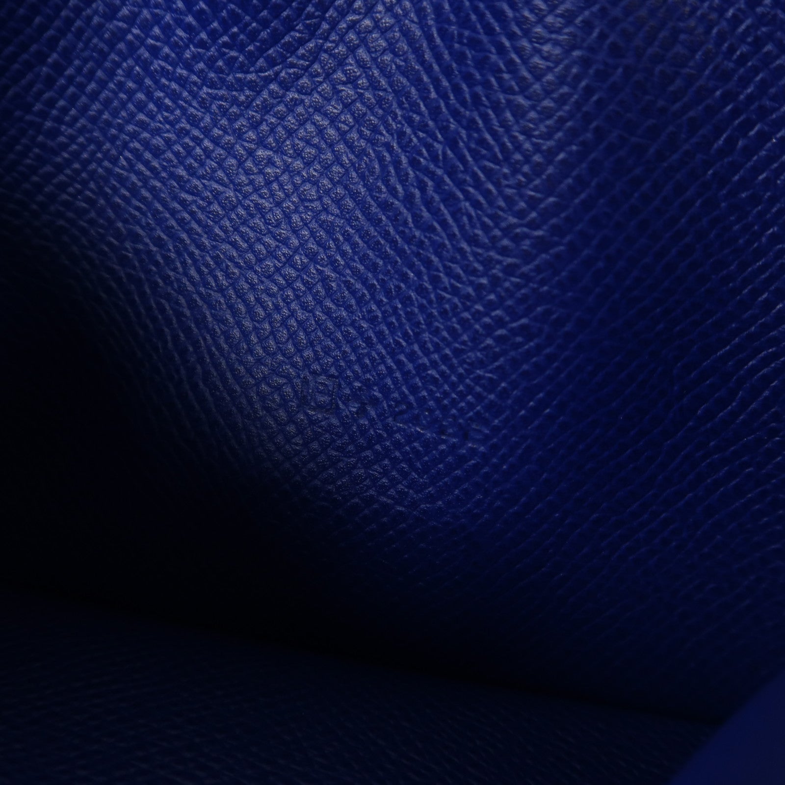 HERMES 【激減優惠】Epsom皮革Brean Long Wallet金扣長錢包電光藍色