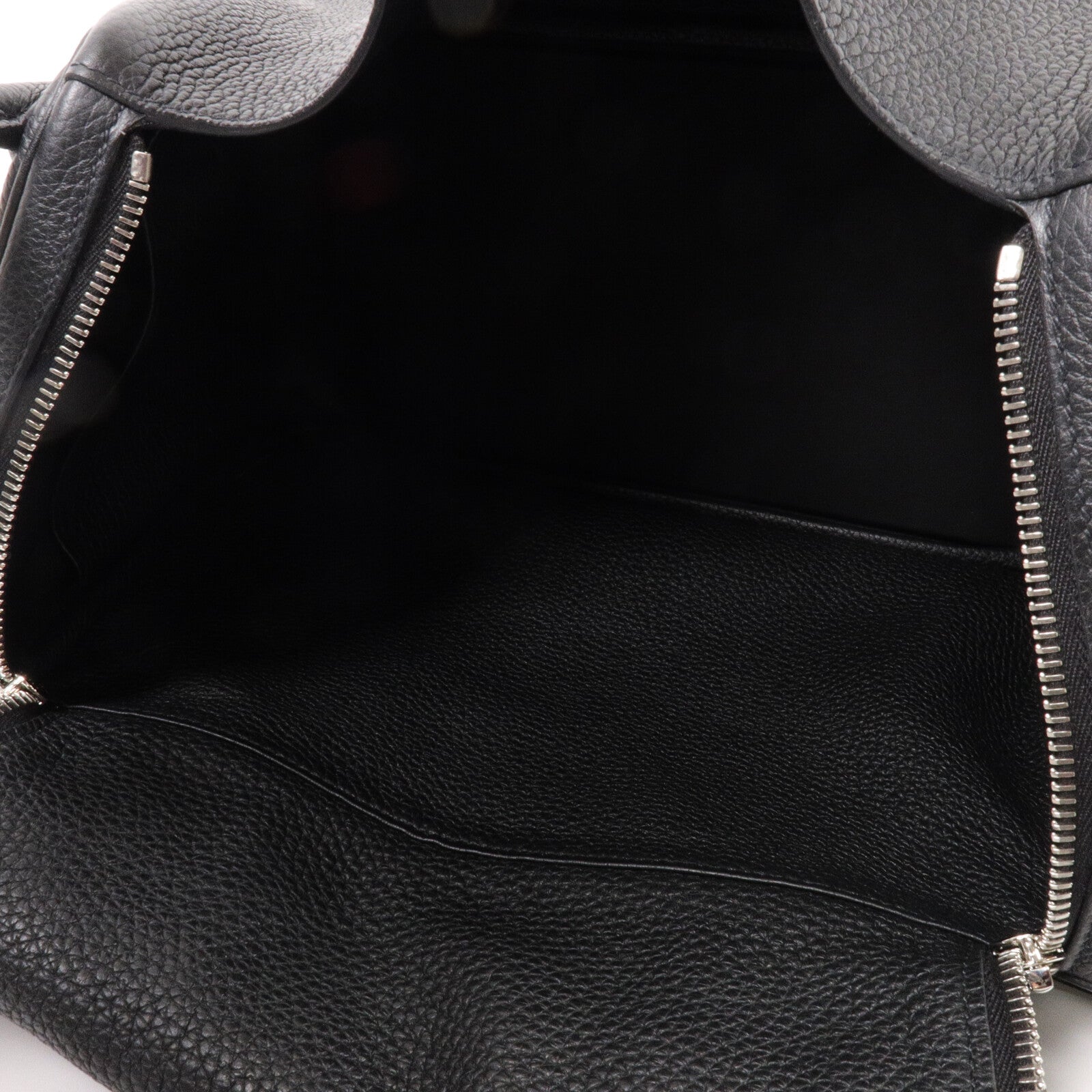 HERMES Clemence皮革Lindy 30手挽肩背兩用袋Noir