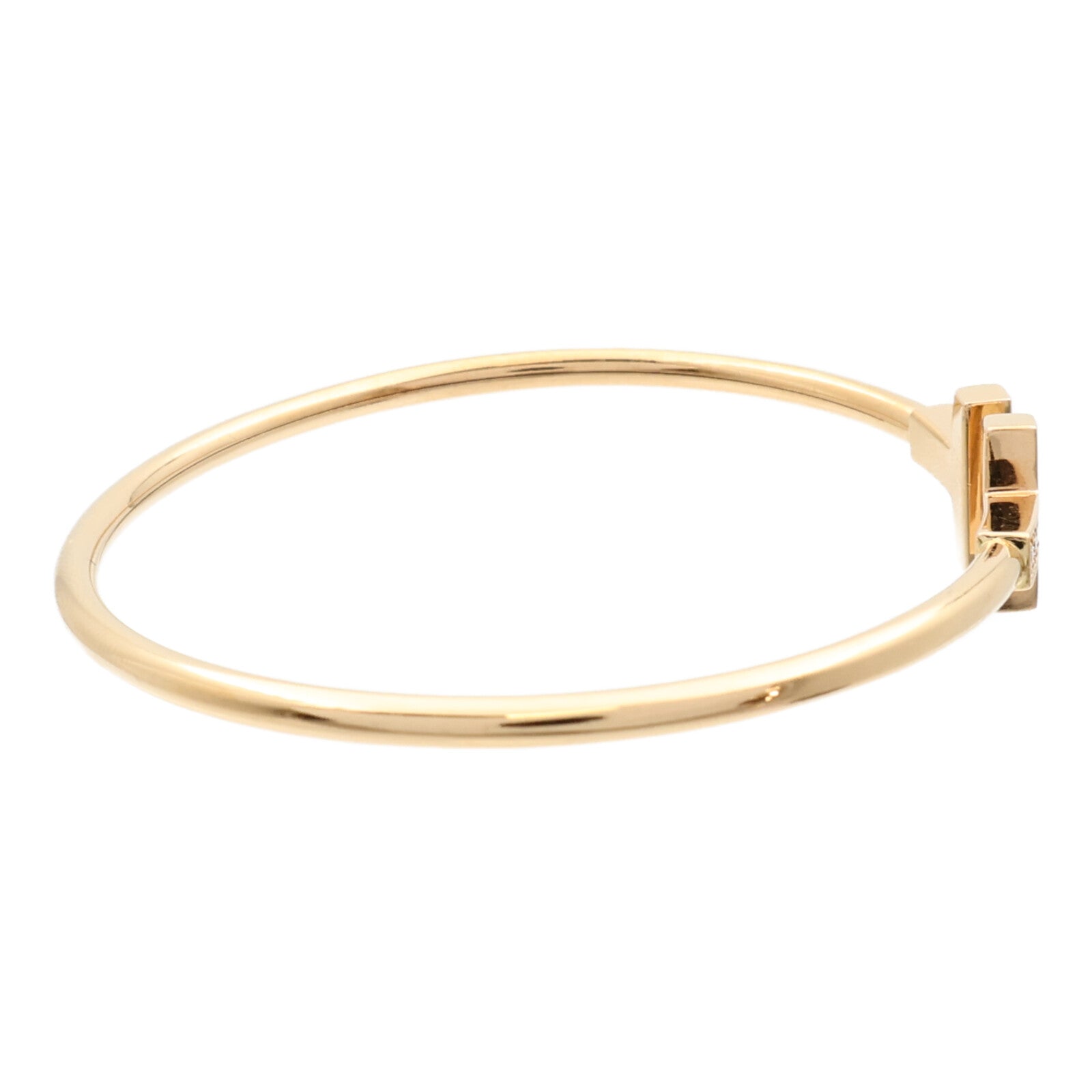 TIFFANY＆CO 18K玫瑰金T Wire Diamond Bracelet鑽石手鐲