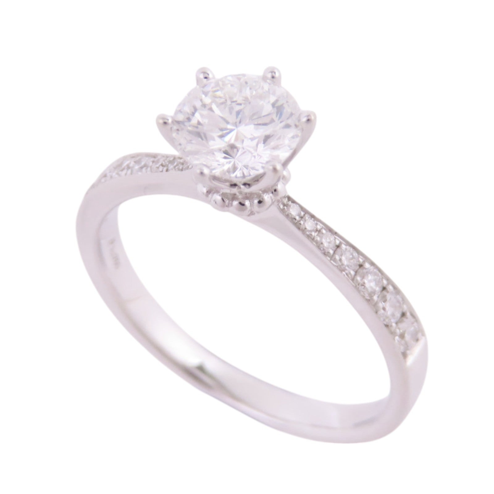 JEWELRY 18K白金/鑽石Diamond Ring戒指US#7.75