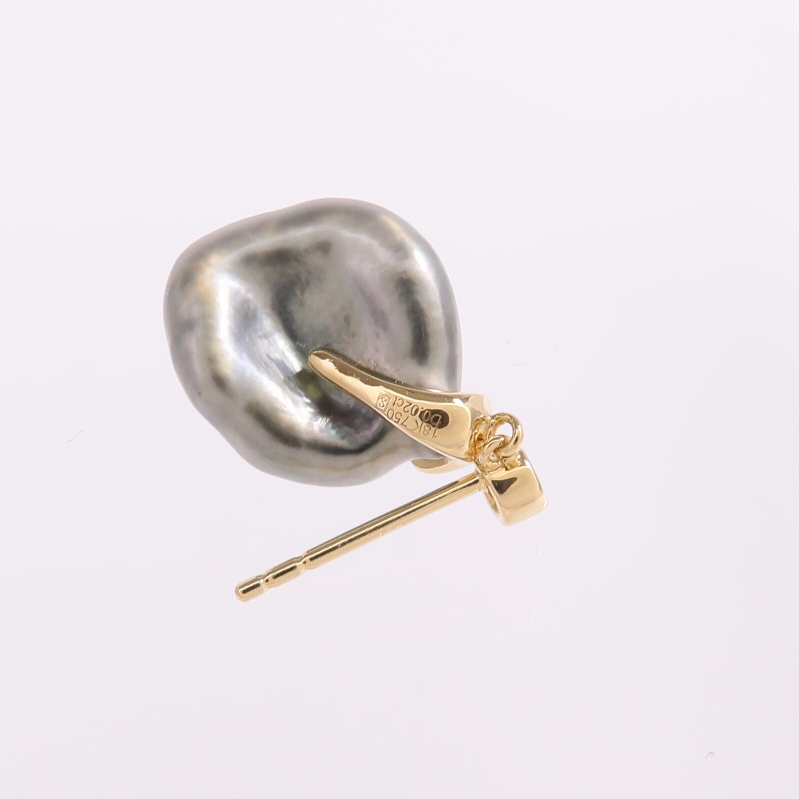 JEWELRY 18K黃金Pearl Diamond Earrings珍珠/鑽石耳環