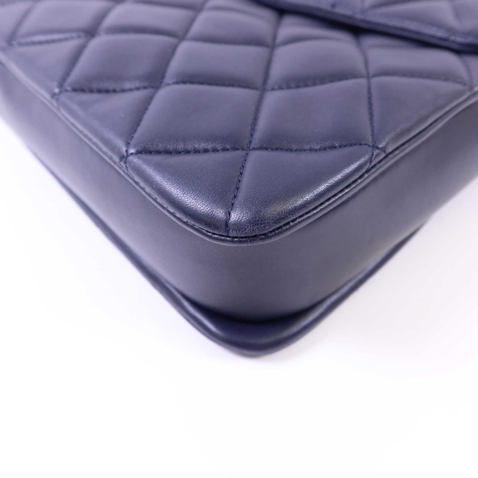 CHANEL 羊皮皮革Large Trendy CC銀扣鏈帶手挽肩背兩用袋