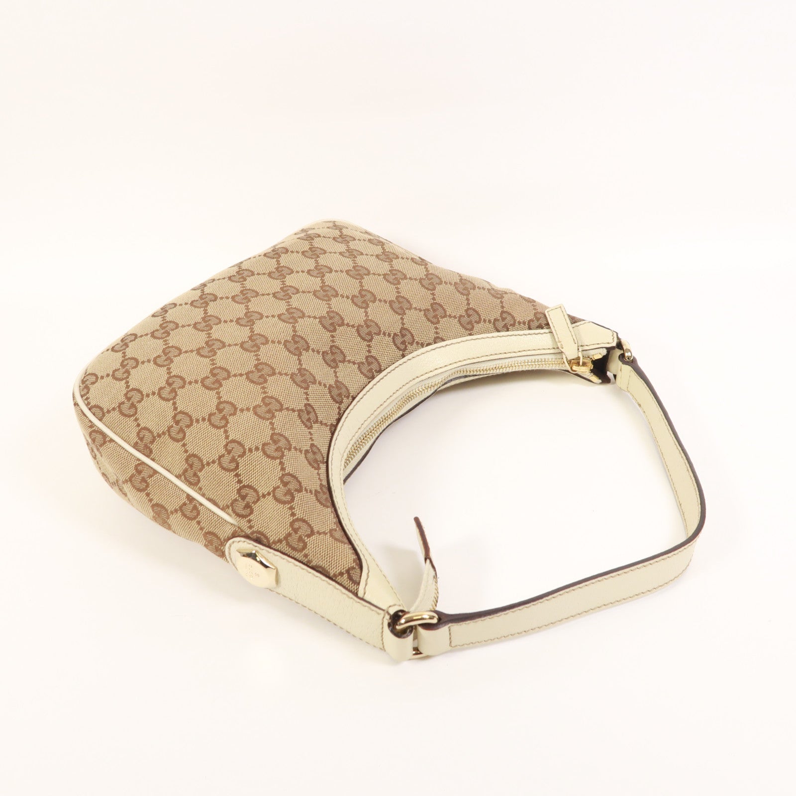 GUCCI 帆布Shoulder Bag金扣肩背袋